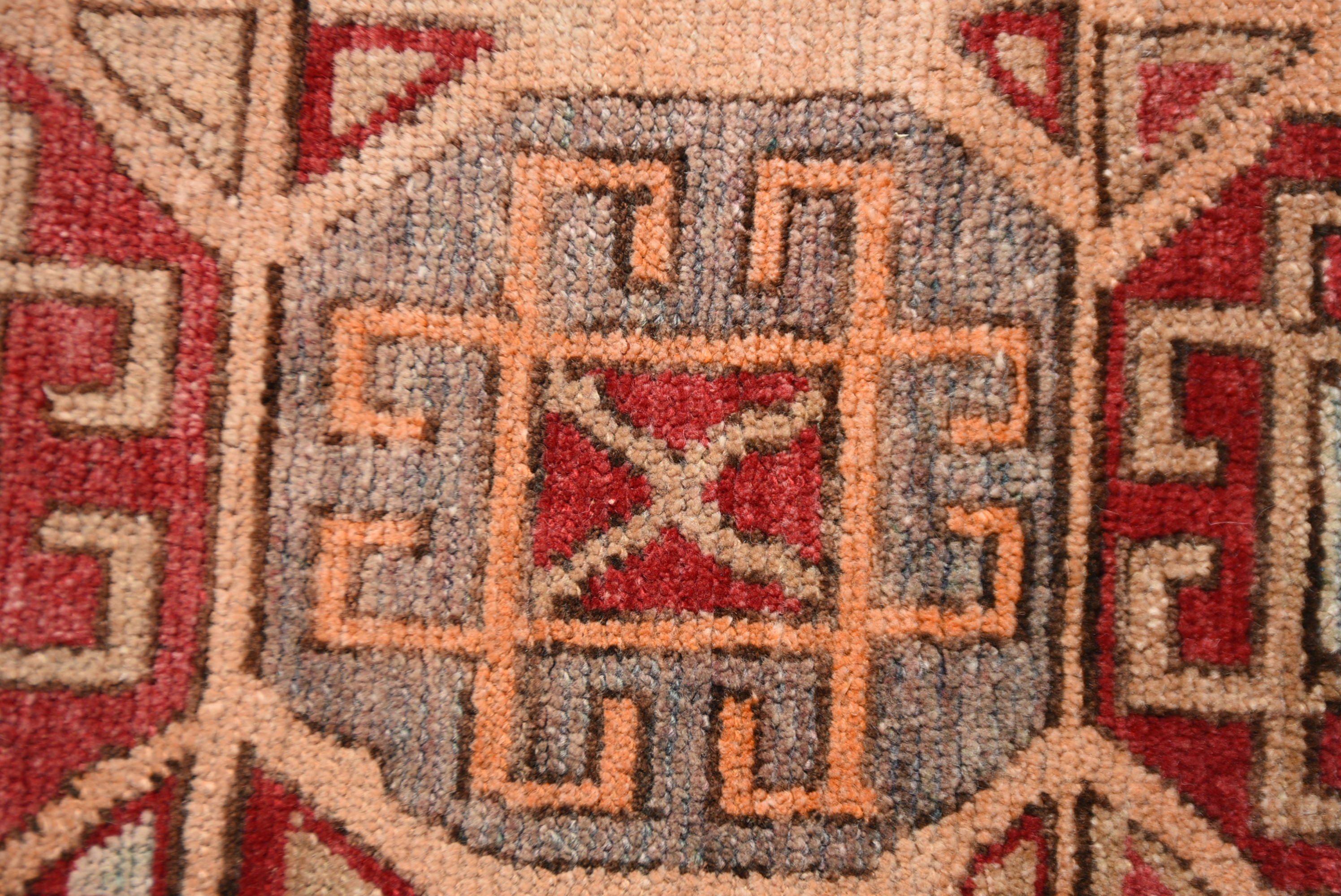 Vintage Rug, Kitchen Rugs, Turkish Rug, 4.6x6.4 ft Area Rugs, Rugs for Floor, Red Moroccan Rug, Nursery Rug, Antique Rug, Living Room Rug