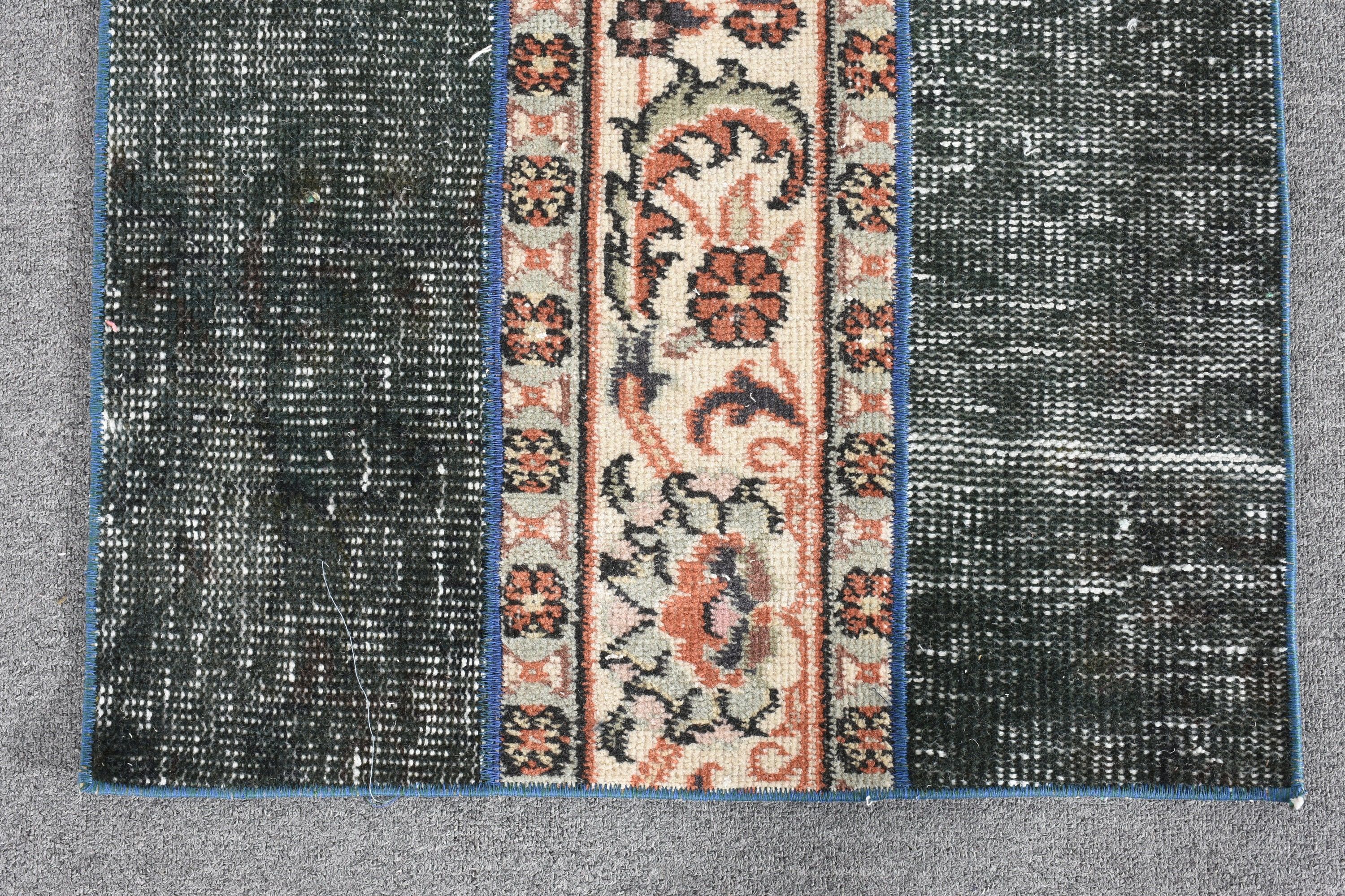 Vintage Halı, Mavi Yer Halısı, Türk Halıları, Eski Halı, Antika Halı, 2,1x3,3 ft Küçük Halılar, Banyo Halıları, Yün Halılar, Çocuk Halısı, Soyut Halı