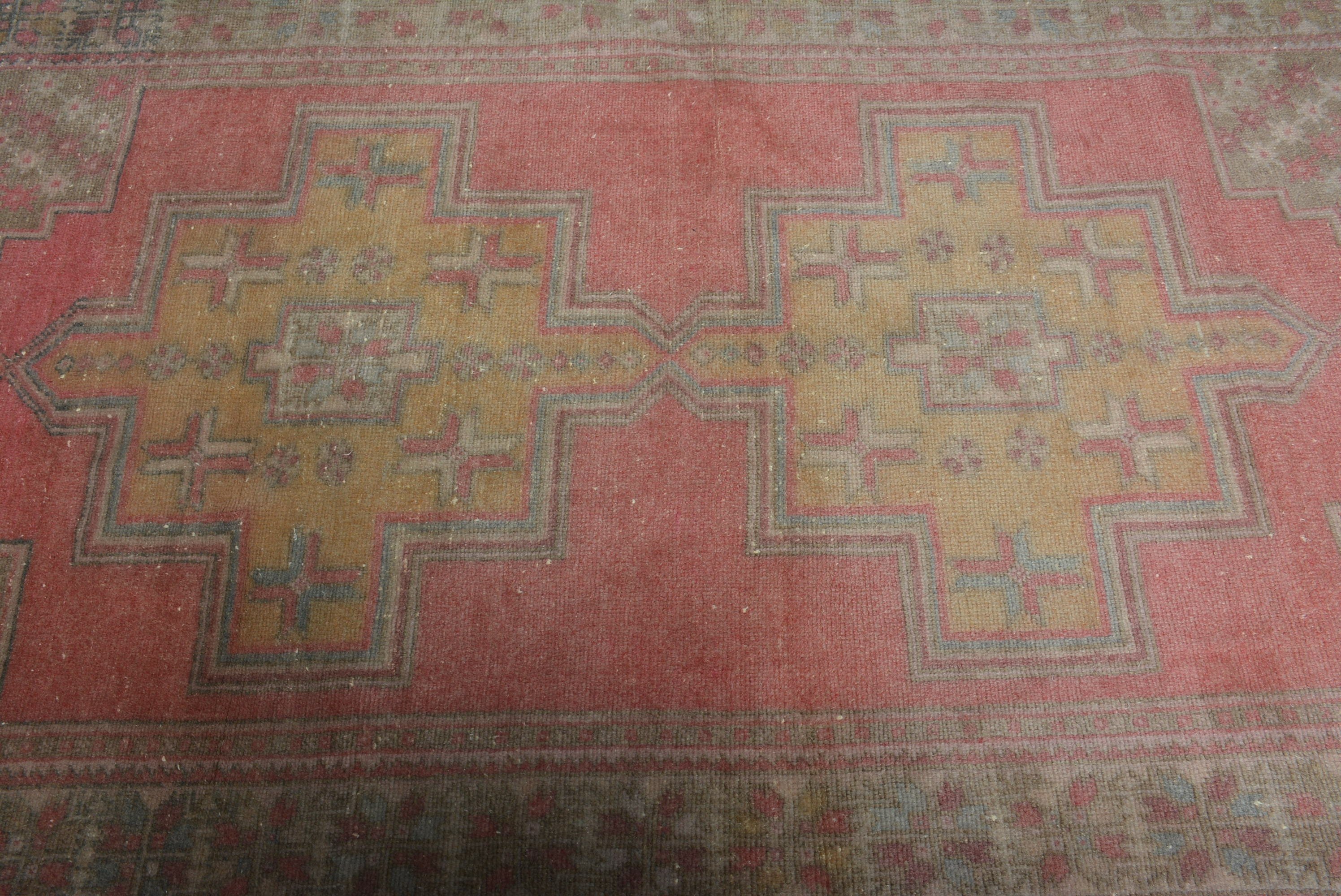 Living Room Rug, Cool Rugs, Turkish Rug, Rugs for Living Room, Handwoven Rug, Kitchen Rug, Bedroom Rugs, 4.2x7.9 ft Area Rugs, Vintage Rugs