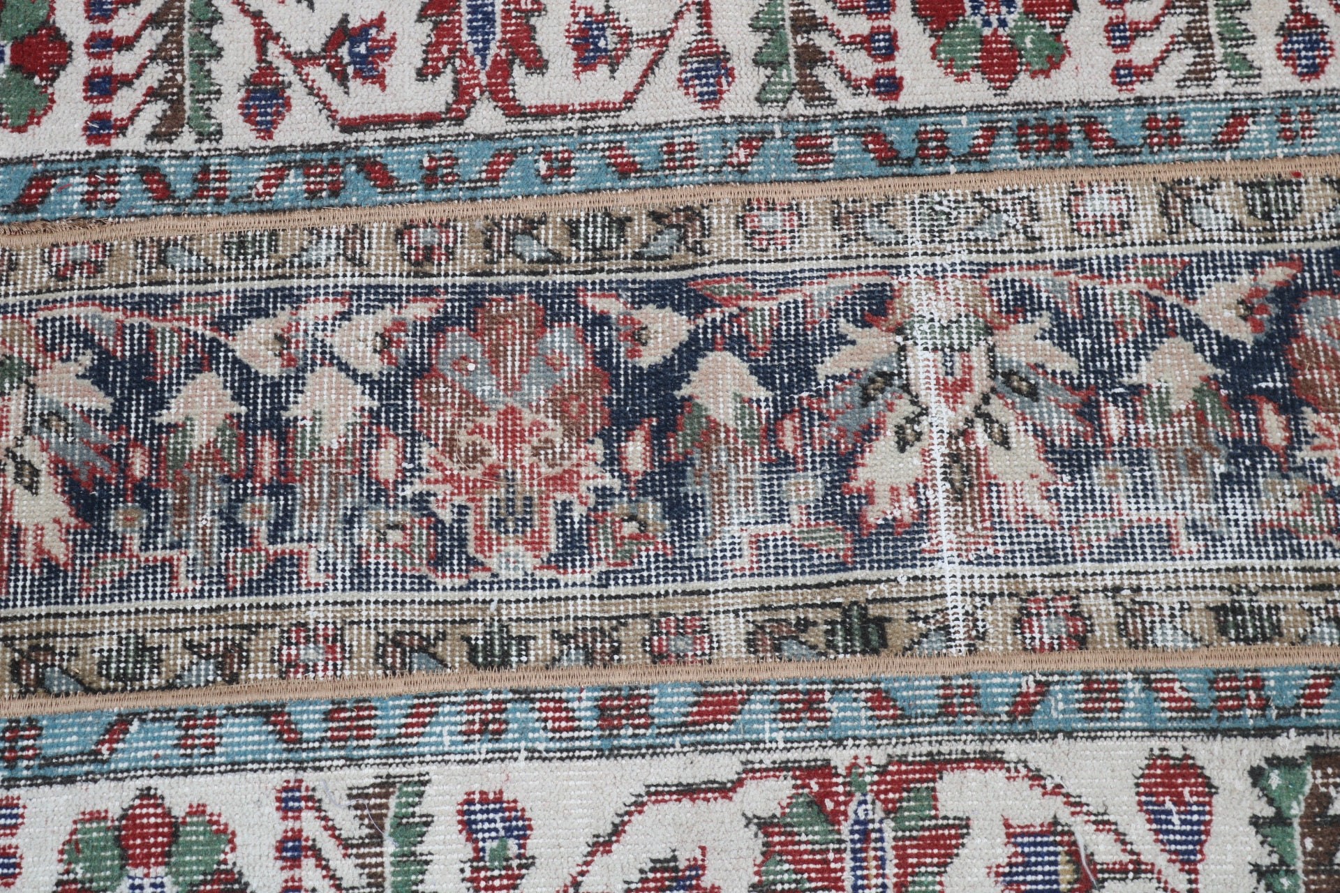 Modern Halılar, Giriş Halısı, Bej 2.3x5.6 ft Küçük Halı, Vintage Halı, Lüks Halılar, Türk Halısı, Kapı Paspası Halıları