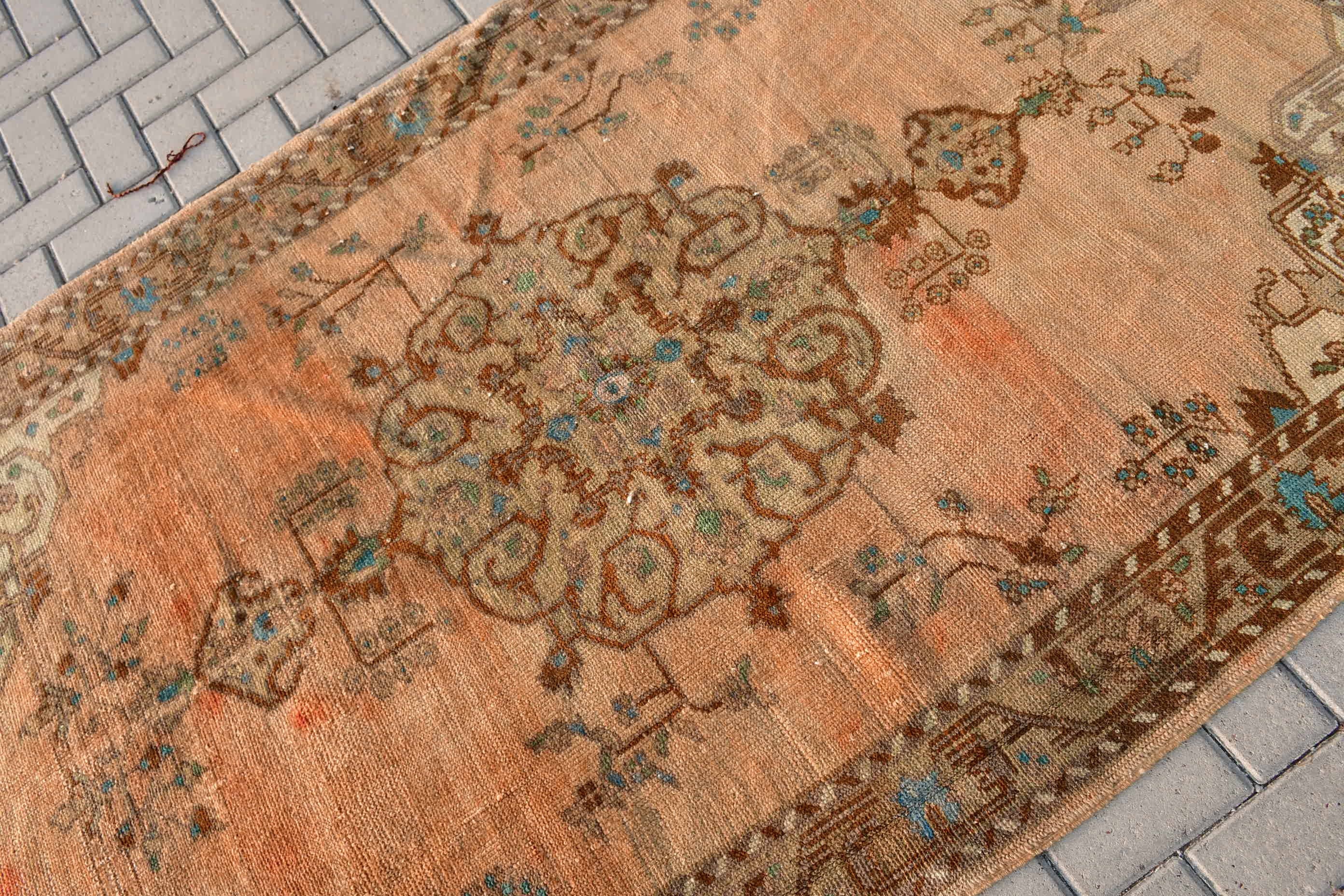 Cool Rug, Pastel Rug, Rugs for Living Room, Brown Floor Rug, Home Decor Rug, Turkish Rug, 4.4x7.6 ft Area Rug, Vintage Rug, Living Room Rug