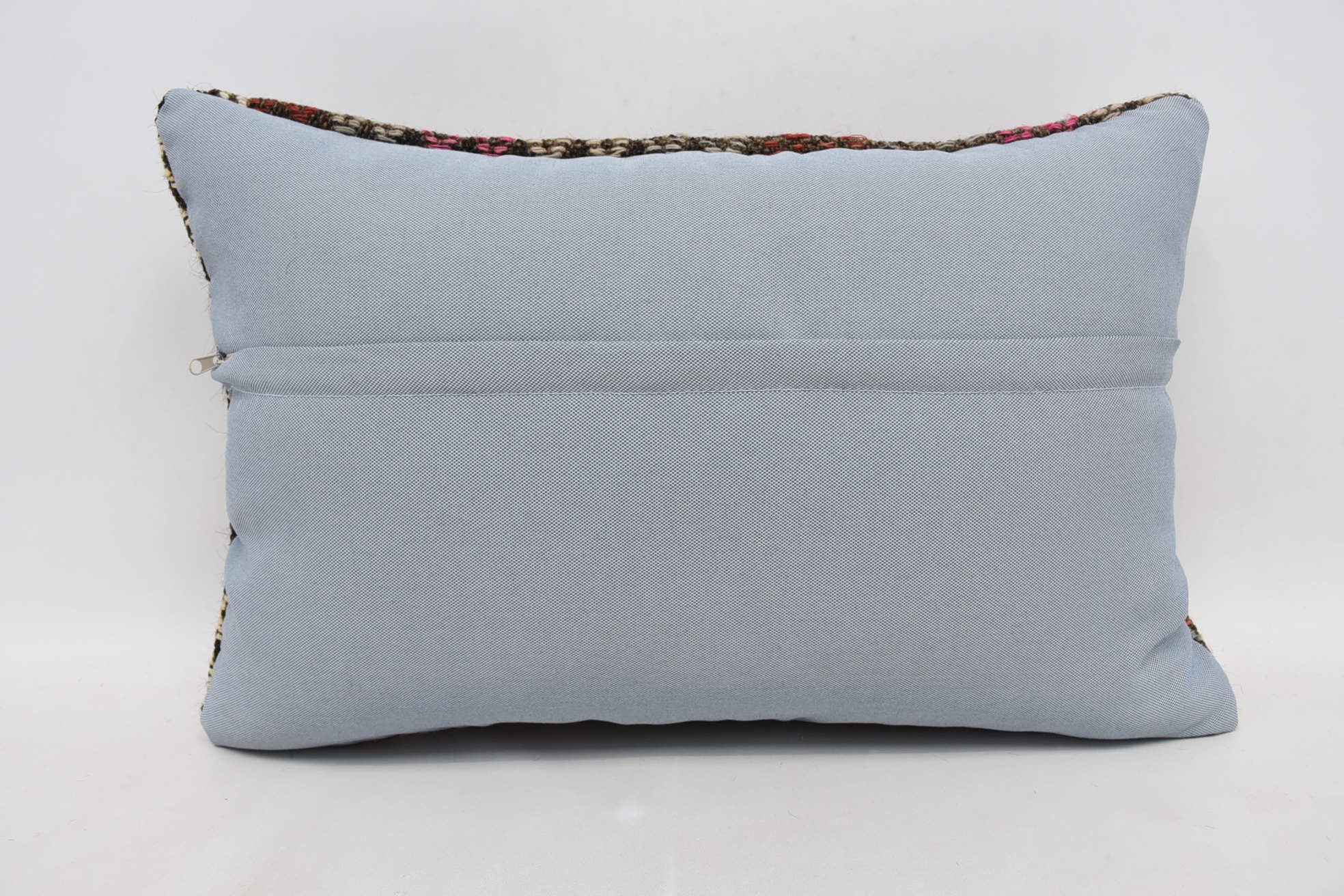 Turkish Pillow, Boho Throw Cushion Case, Sofa Cushion Case, 16"x24" Red Cushion Cover, Throw Kilim Pillow, Vintage Kilim Pillow