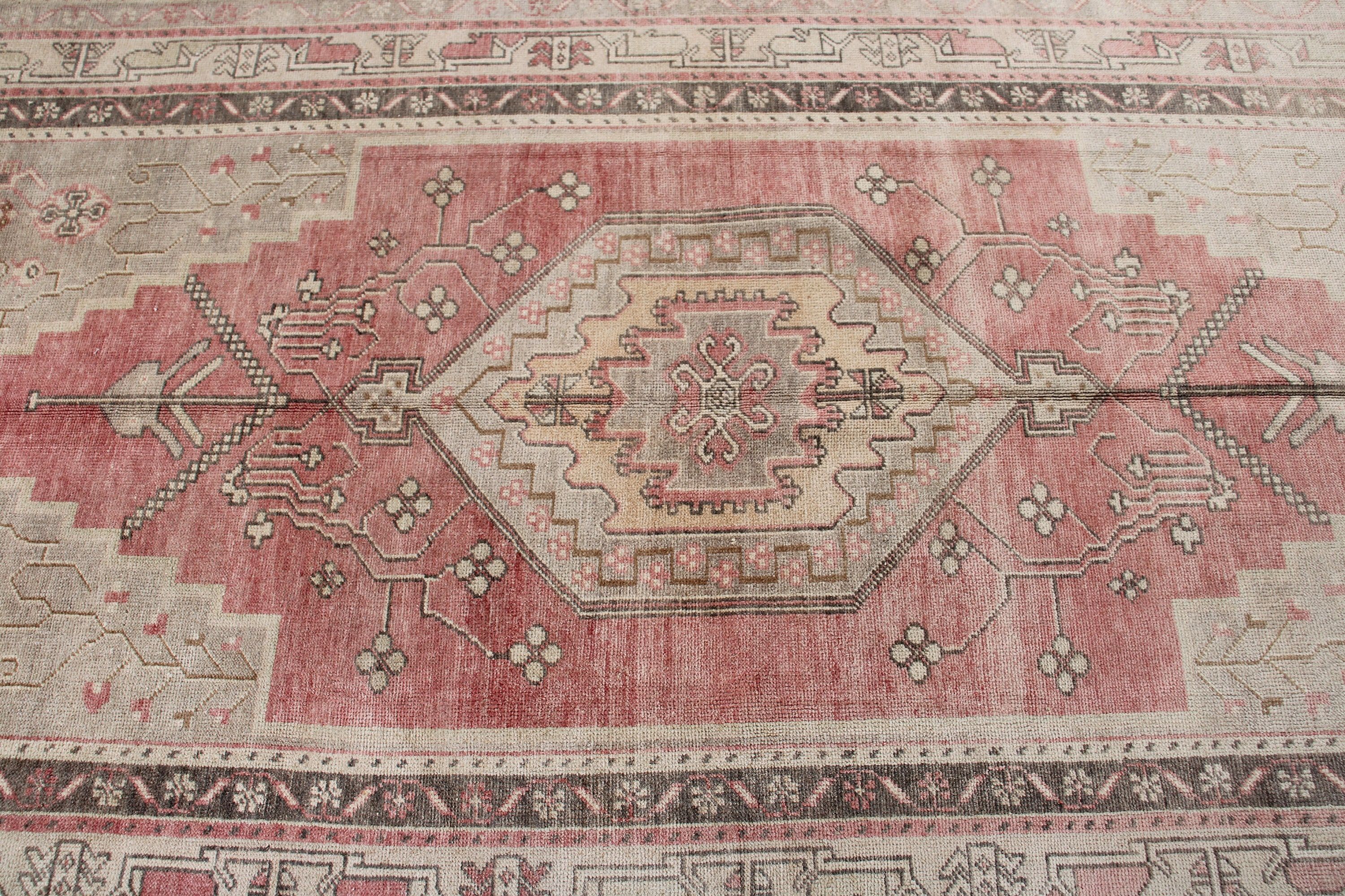 Ev Dekorasyonu Halıları, Büyük Oushak Halıları, Büyük Boho Halıları, Türk Halısı, Vintage Halı, Nötr Halı, Bej Mutfak Halısı, 4,5x9,4 ft Büyük Halı