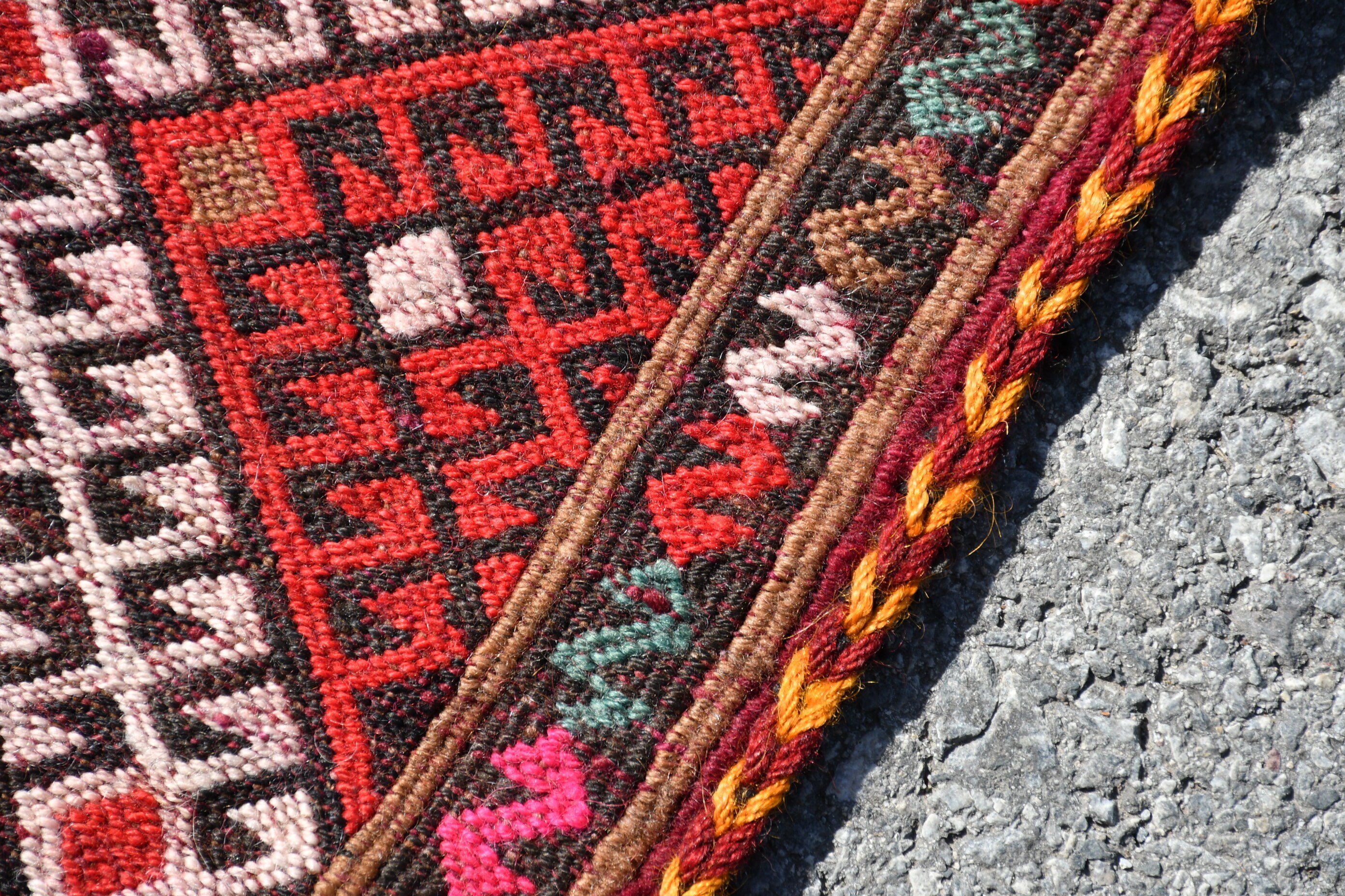 Yatak odası Kilim, Giriş Kilim, Antik Kilim, Türk Kilim, Paspas Kilim, Kırmızı Renkli Kilim, 48x67 cm Küçük Kilim, Duvar Kilim