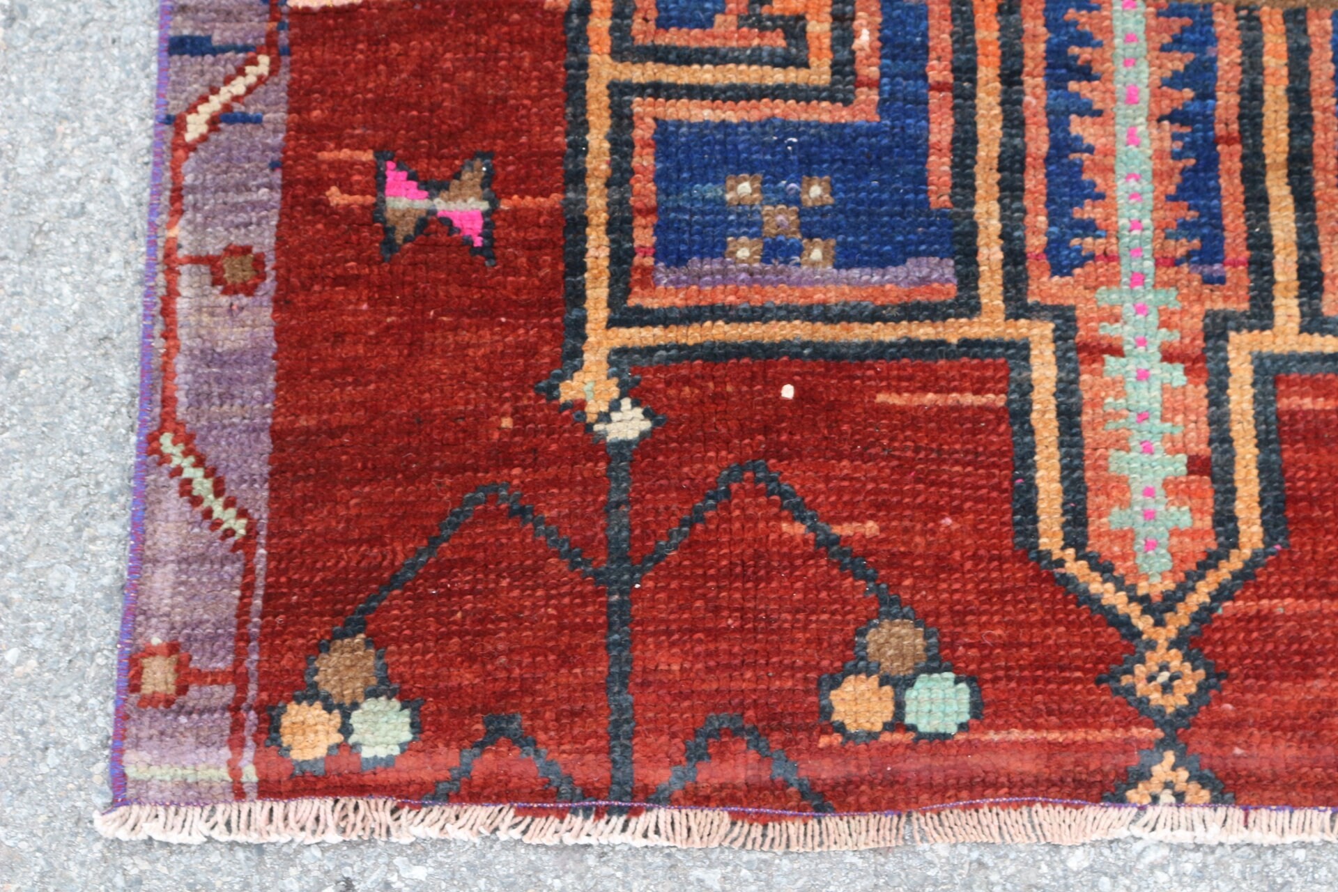 Kırmızı Yer Halıları, Koşucu Halıları, Merdiven Halısı, Koridor Halısı, 3.4x12 ft Runner Halısı, Vintage Halılar, Ev Dekorasyonu Halıları, Antika Halı, Türk Halısı