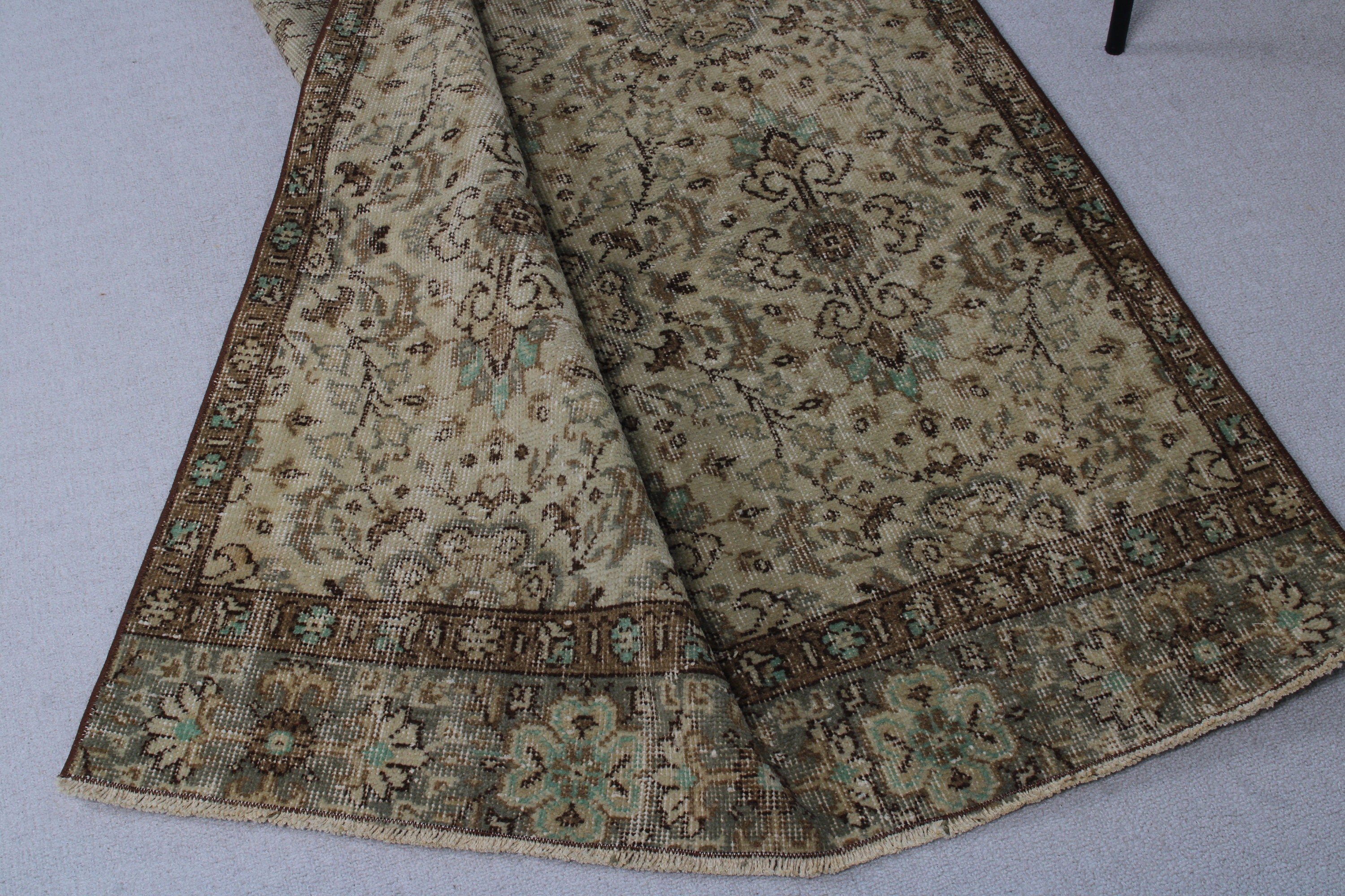 Vintage Halılar, Lüks Halı, 3,6x8,2 ft Alan Halısı, Bej Modern Halılar, Boho Alan Halıları, Boho Halıları, Türk Halıları, Yatak Odası Halıları, Türkiye Halısı