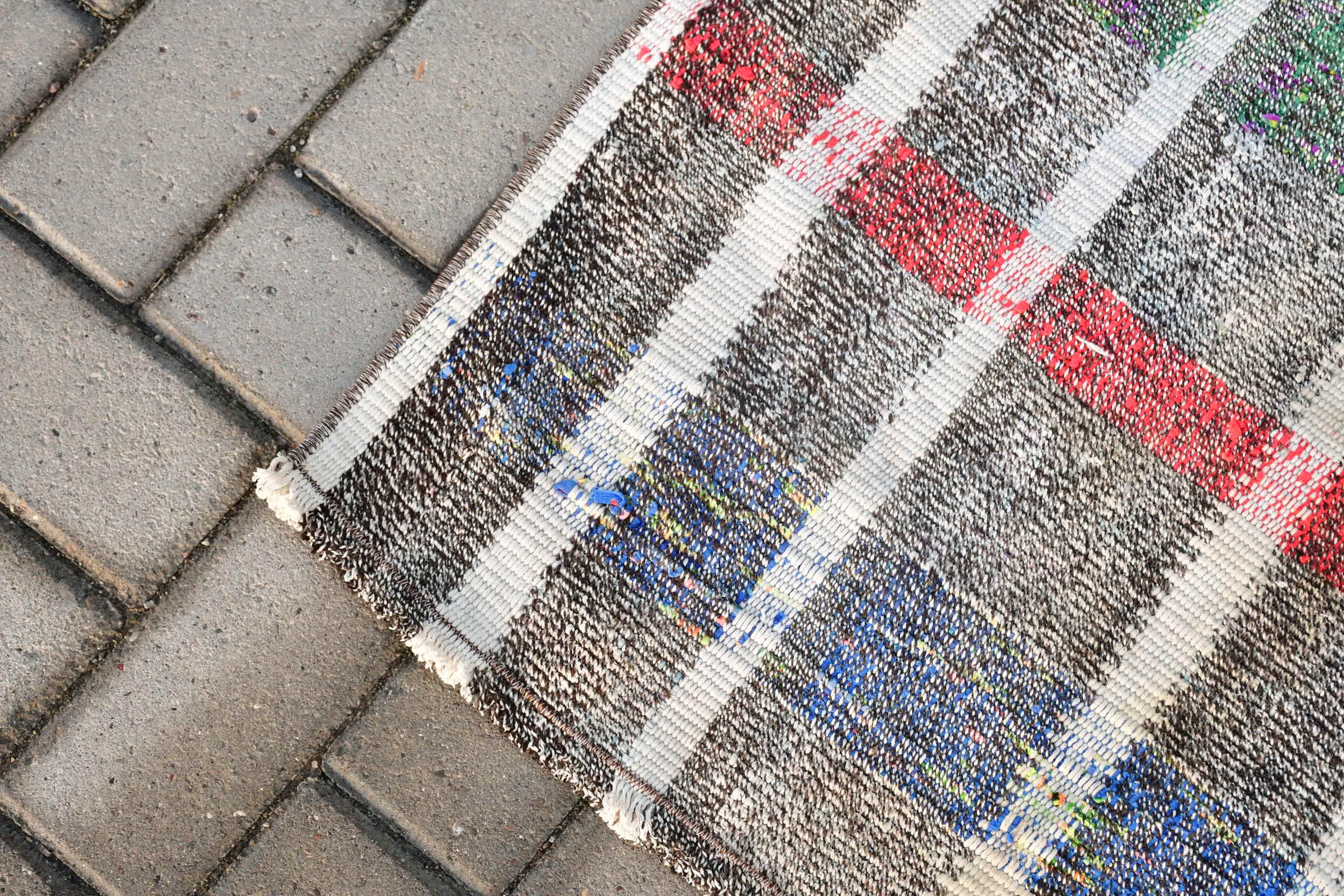 Kilim, Merdiven Halıları, Vintage Halı, Fas Halısı, Eski Halı, 2.4x6.8 ft Runner Halısı, Koridor Halısı, Antik Halı, Türk Halıları, Bej Soğuk Halı