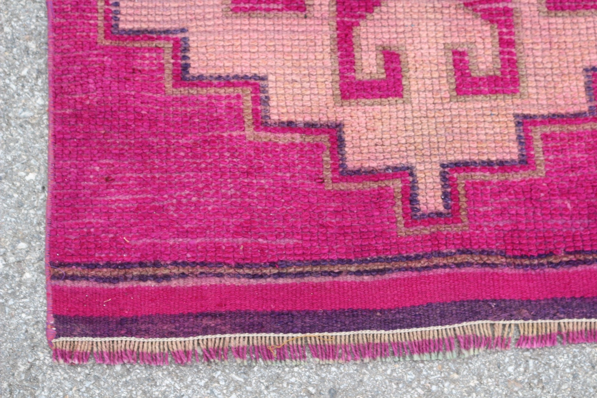 Turkish Rug, Kitchen Rug, Muted Rugs, Pink  2.8x10.5 ft Runner Rug, Vintage Rugs, Stair Rug, Anatolian Rug