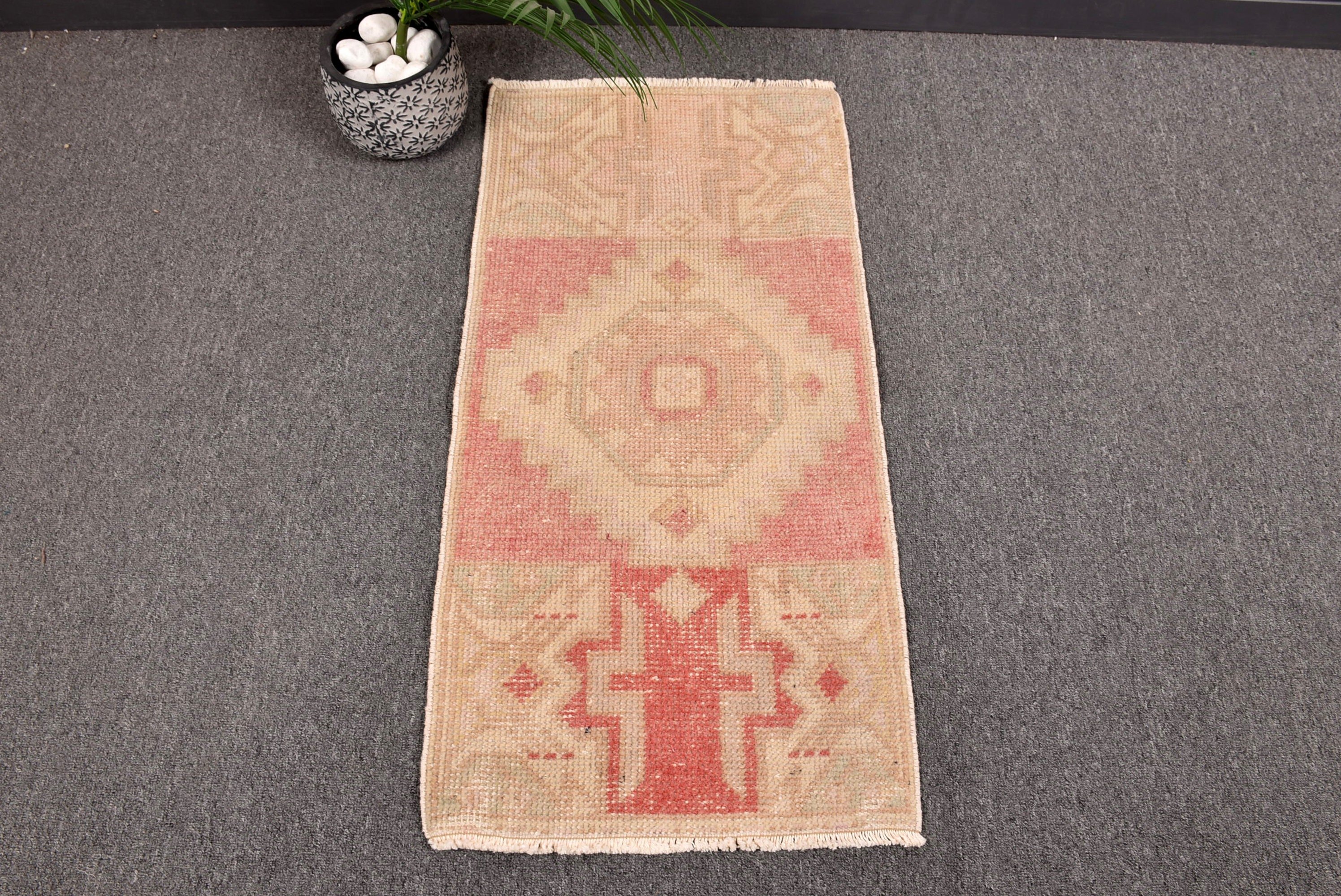 Bath Rugs, Bedroom Rugs, 1.4x2.9 ft Small Rugs, Vintage Rugs, Turkish Rug, Rugs for Small Boho, Beige Modern Rugs, Floor Rug, Modern Rug