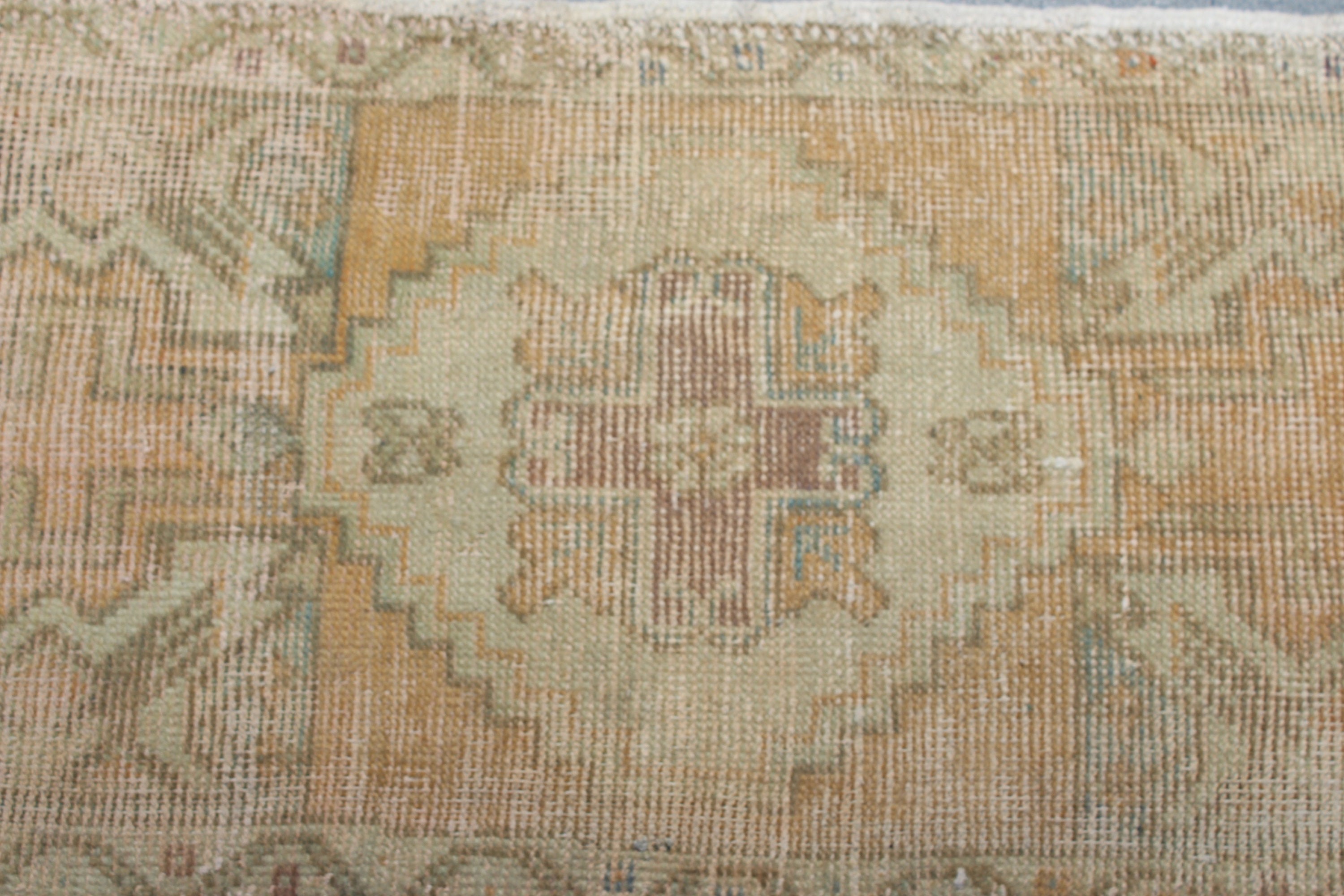 Turuncu Oushak Halı, Giriş Halıları, 1.6x3 ft Küçük Halılar, Ev Dekorasyonu Halısı, Türk Halıları, Kapı Paspası Halısı, Mutfak Halıları, Yatak Odası Halısı, Vintage Halı