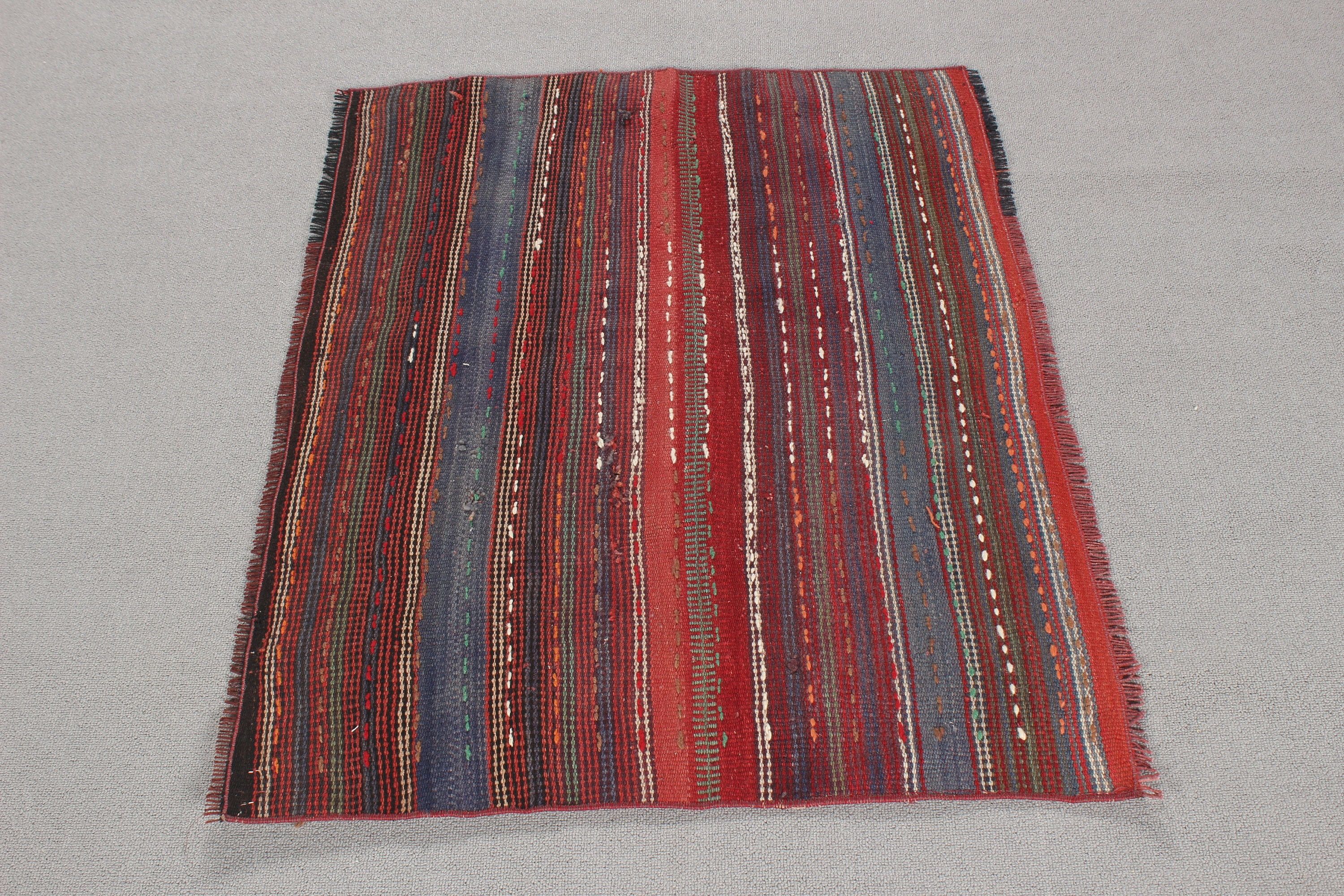 Geometrik Halılar, Kilim, Bohem Halısı, Açıklama Halısı, Vintage Halı, Türk Halısı, Çocuk Halıları, Kırmızı Mutfak Halıları, 2.6x3.2 ft Küçük Halı