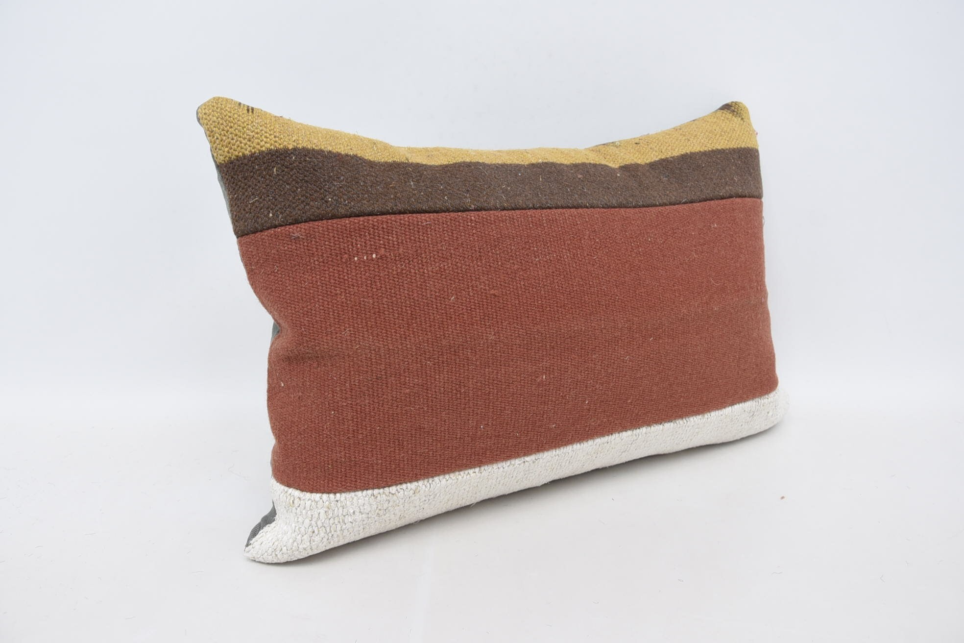 Interior Designer Pillow, Vintage Kilim Pillow, Kilim Rug Pillow Sham, Antique Pillows, Couch Cushion Case, 16"x24" Red Cushion Case