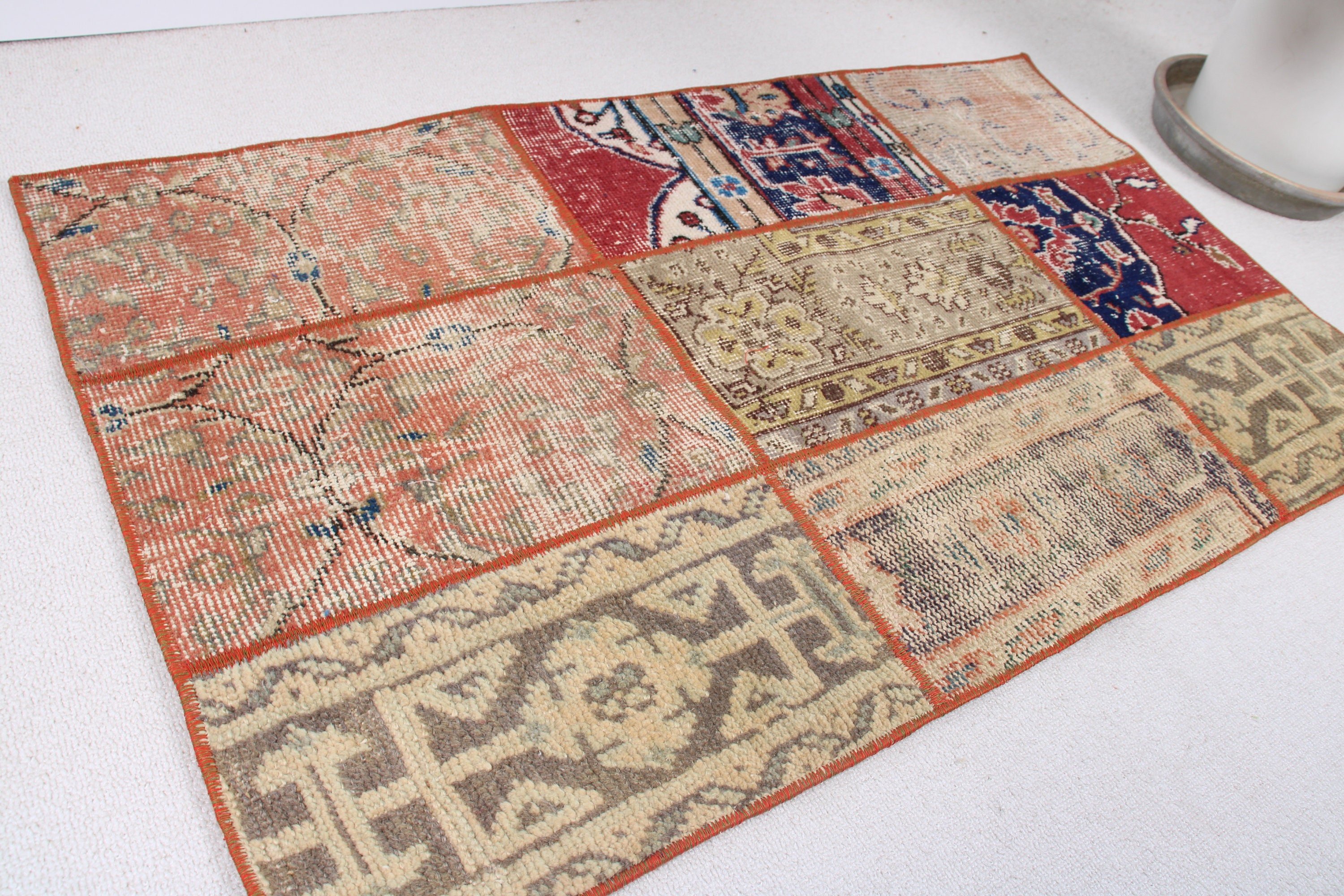 Wall Hanging Rug, Tribal Rug, Vintage Rugs, Red Cool Rugs, Moroccan Rug, Small Vintage Rug, 2.3x3.9 ft Small Rugs, Antique Rug, Turkish Rug