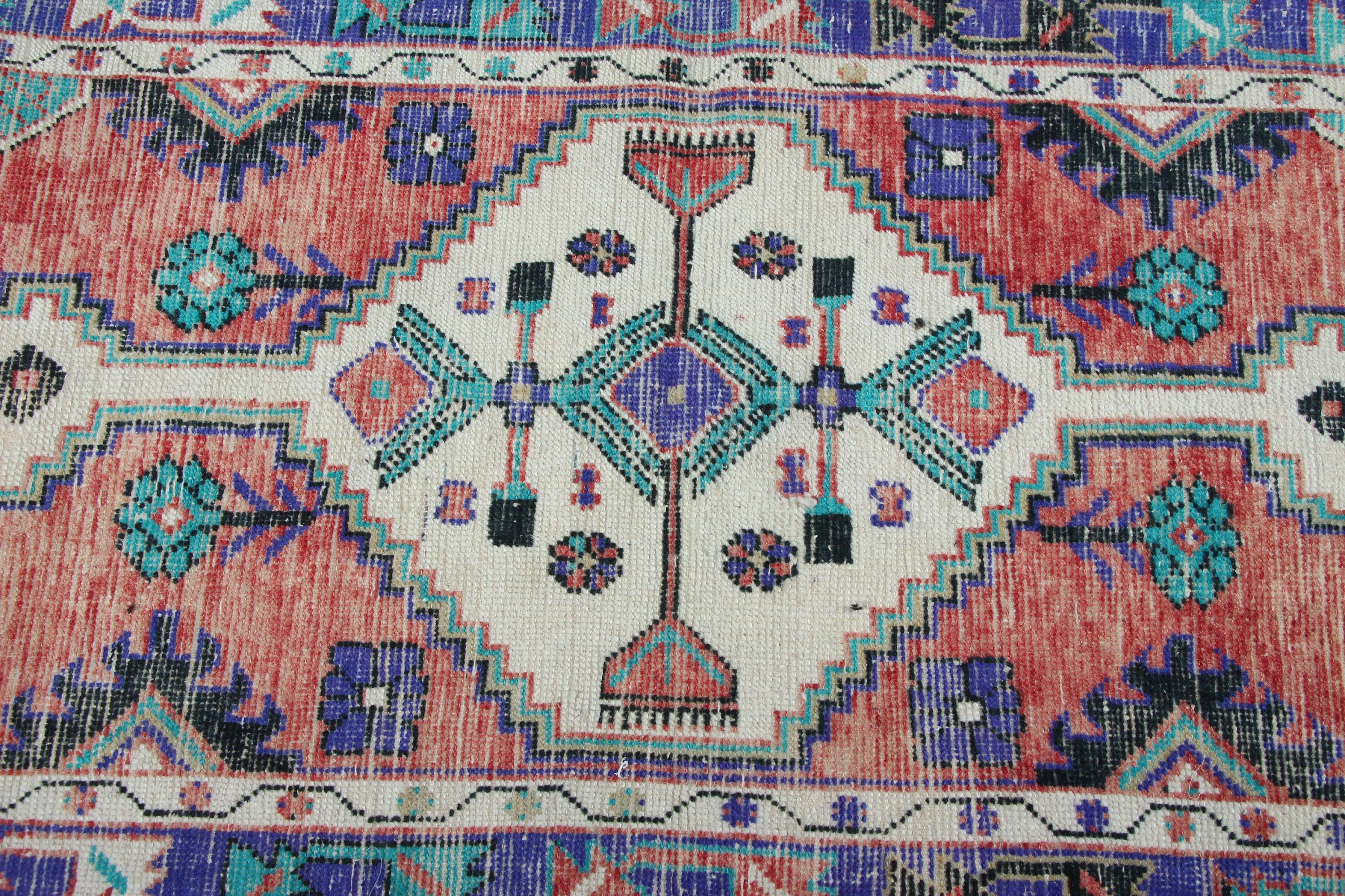 Floor Rugs, Turkish Rugs, Car Mat Rug, Wall Hanging Rugs, Moroccan Rug, Organic Rugs, Pink  2.8x5.3 ft Small Rug, Vintage Rug