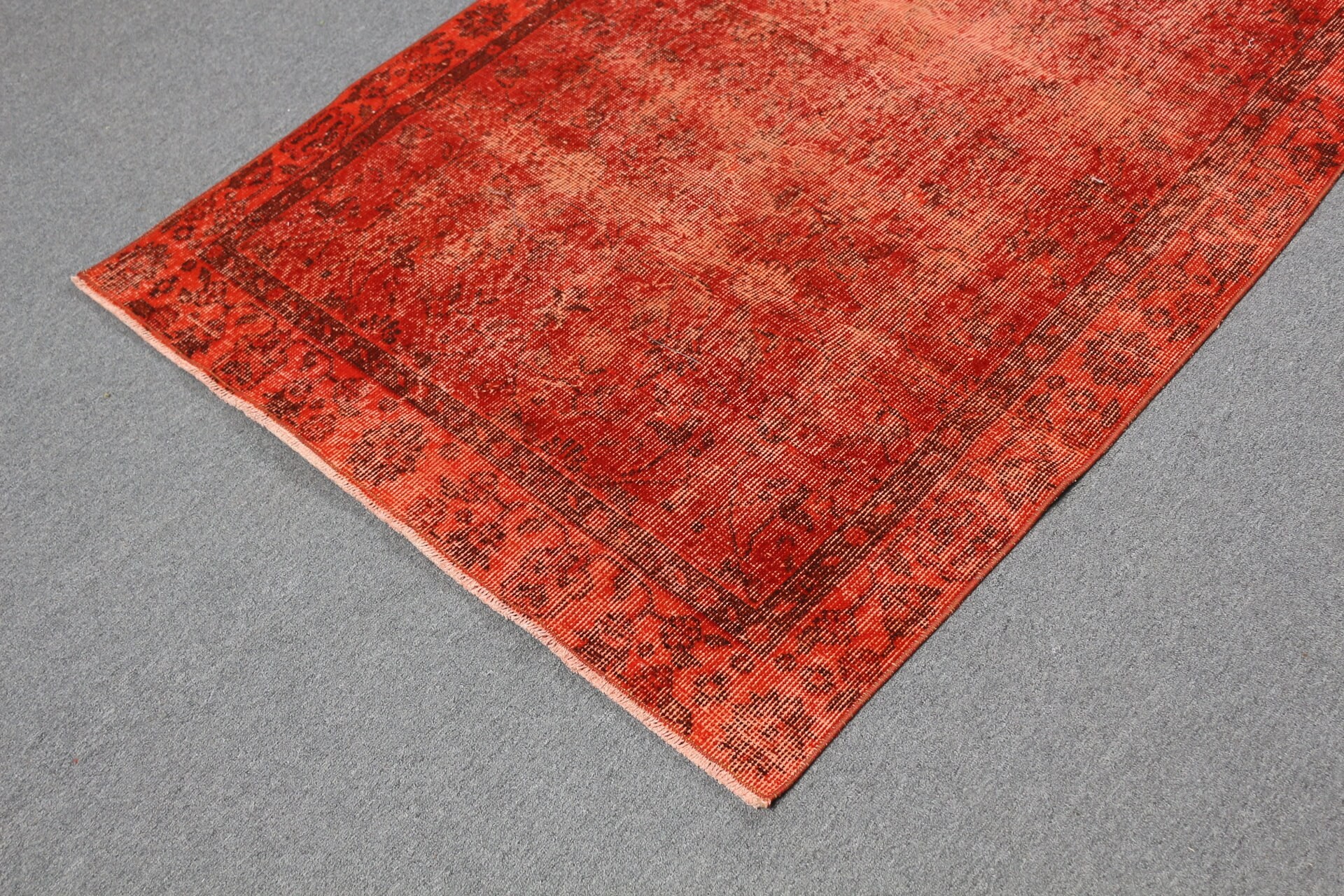 Yün Halı, Yatak Odası Halıları, Türk Halıları, 3,5x6,3 ft Accent Halı, Vintage Halı, Kırmızı Oryantal Halılar, Anadolu Halısı, Yatak Odası Halıları, Çocuk Halıları