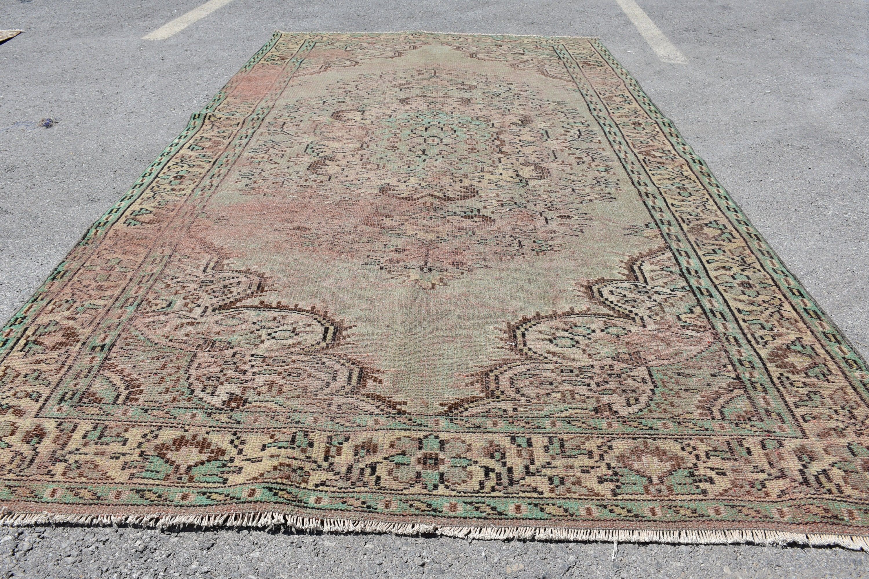 Türk Halıları, Yer Halıları, Eklektik Halı, Salon Halısı, Fas Halısı, Yemek Odası Halıları, Vintage Halı, 5.6x9.7 ft Büyük Halı, Yemek Odası Halıları