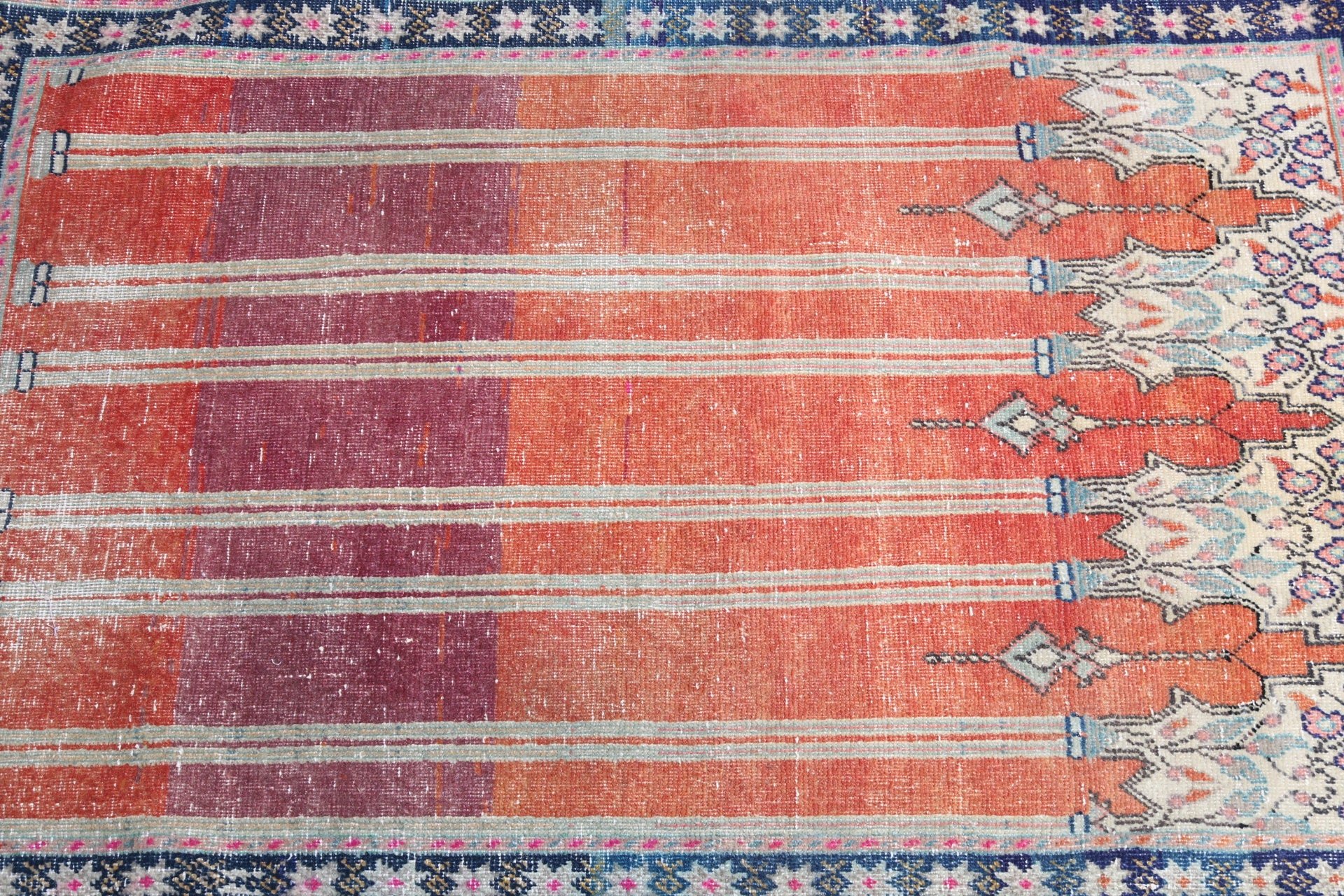 Modern Rugs, Rugs for Bathroom, 2.3x3.7 ft Small Rugs, Red Oriental Rugs, Turkish Rug, Bedroom Rugs, Nursery Rugs, Vintage Rug, Entry Rugs