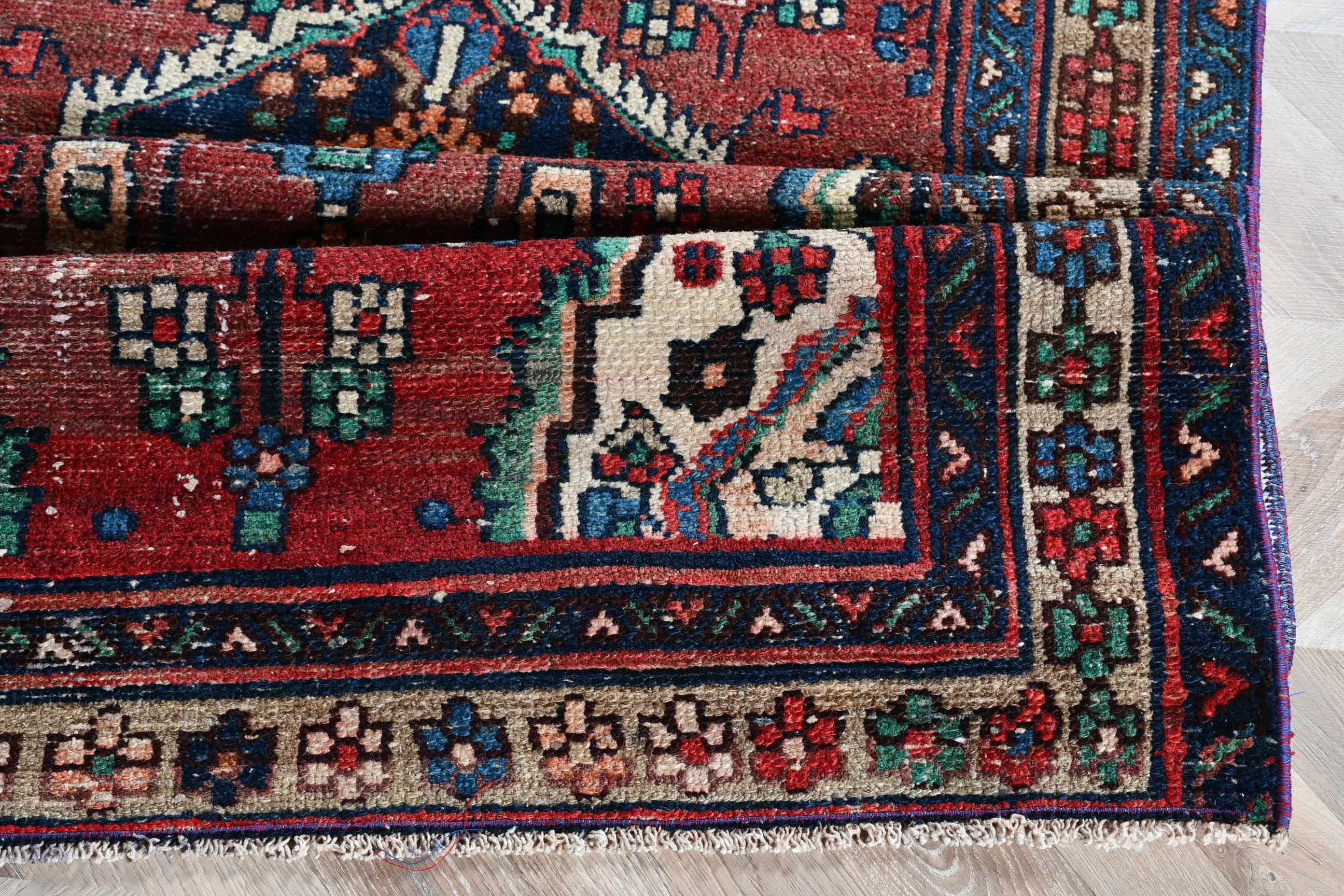 Anatolian Rug, Turkish Rugs, Muted Rug, Home Decor Rugs, Purple Moroccan Rugs, 2.5x7.2 ft Runner Rug, Corridor Rug, Stair Rug, Vintage Rugs