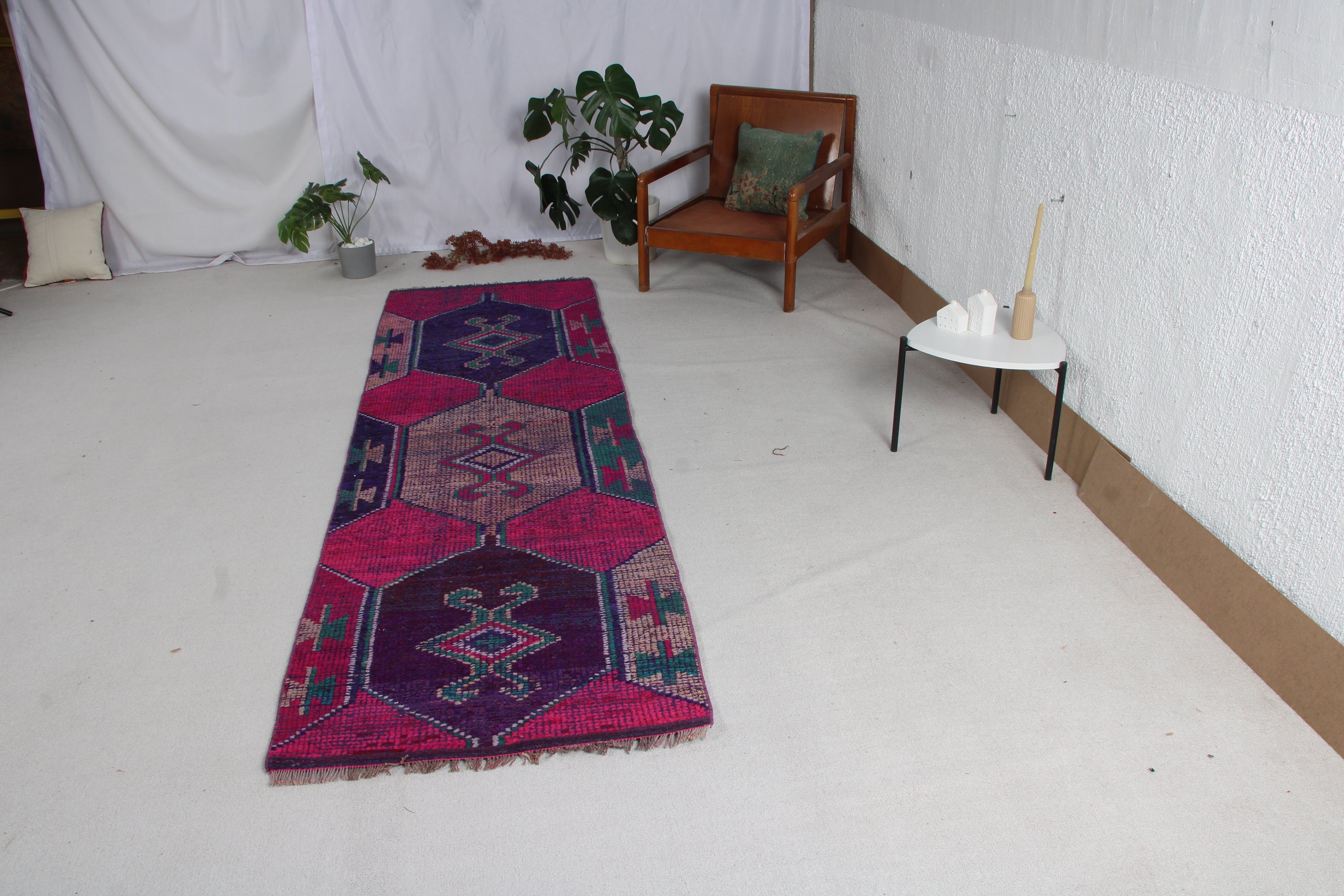 Yün Halılar, Mor Yatak Odası Halıları, Vintage Halılar, Merdiven Halıları, 2,9x9,7 ft Runner Halı, Beni Ourain Runner Halıları, Mutfak Halıları, Türk Halıları