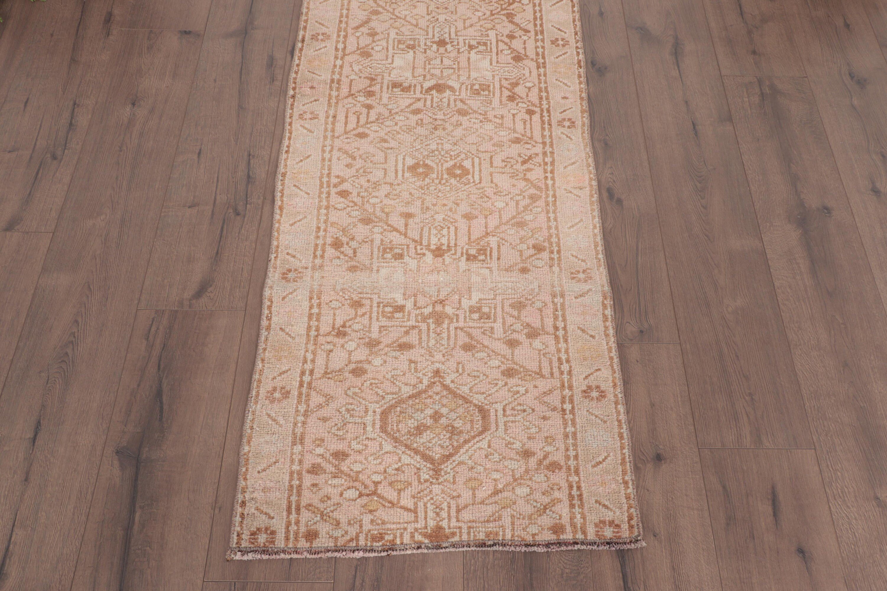 Boho Halıları, Türk Halıları, Bej Antika Halılar, 2x6 ft Runner Halısı, Lüks Halı, Antika Halı, Koridor Halıları, Beni Ourain Runner Halıları, Vintage Halı