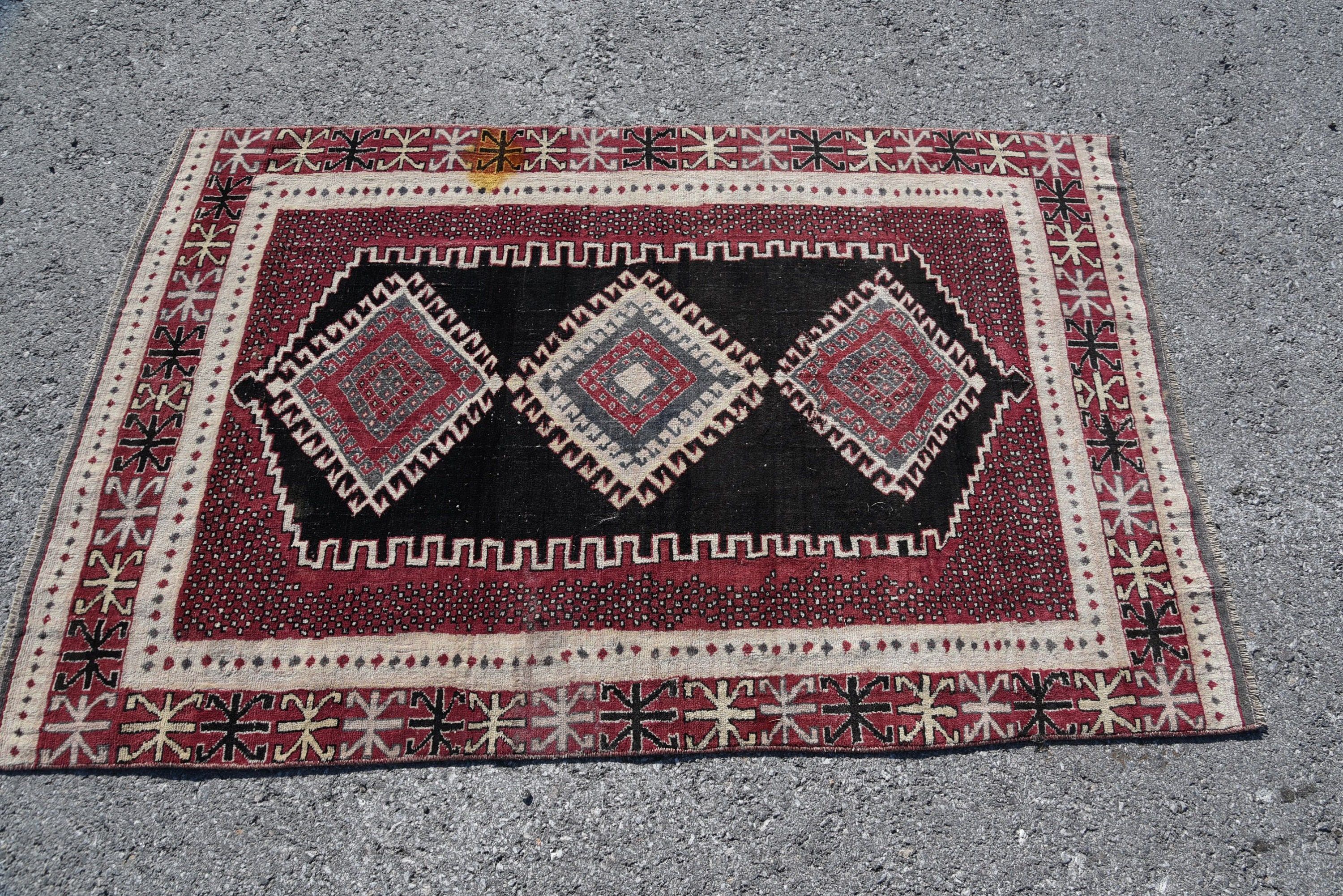 Kitchen Rugs, Dorm Accent Rug Rugs, Turkish Rug, Cool Rug, Moroccan Rug, 3.5x5.5 ft Accent Rug, Vintage Rug, Rugs for Kitchen, Entry Rugs