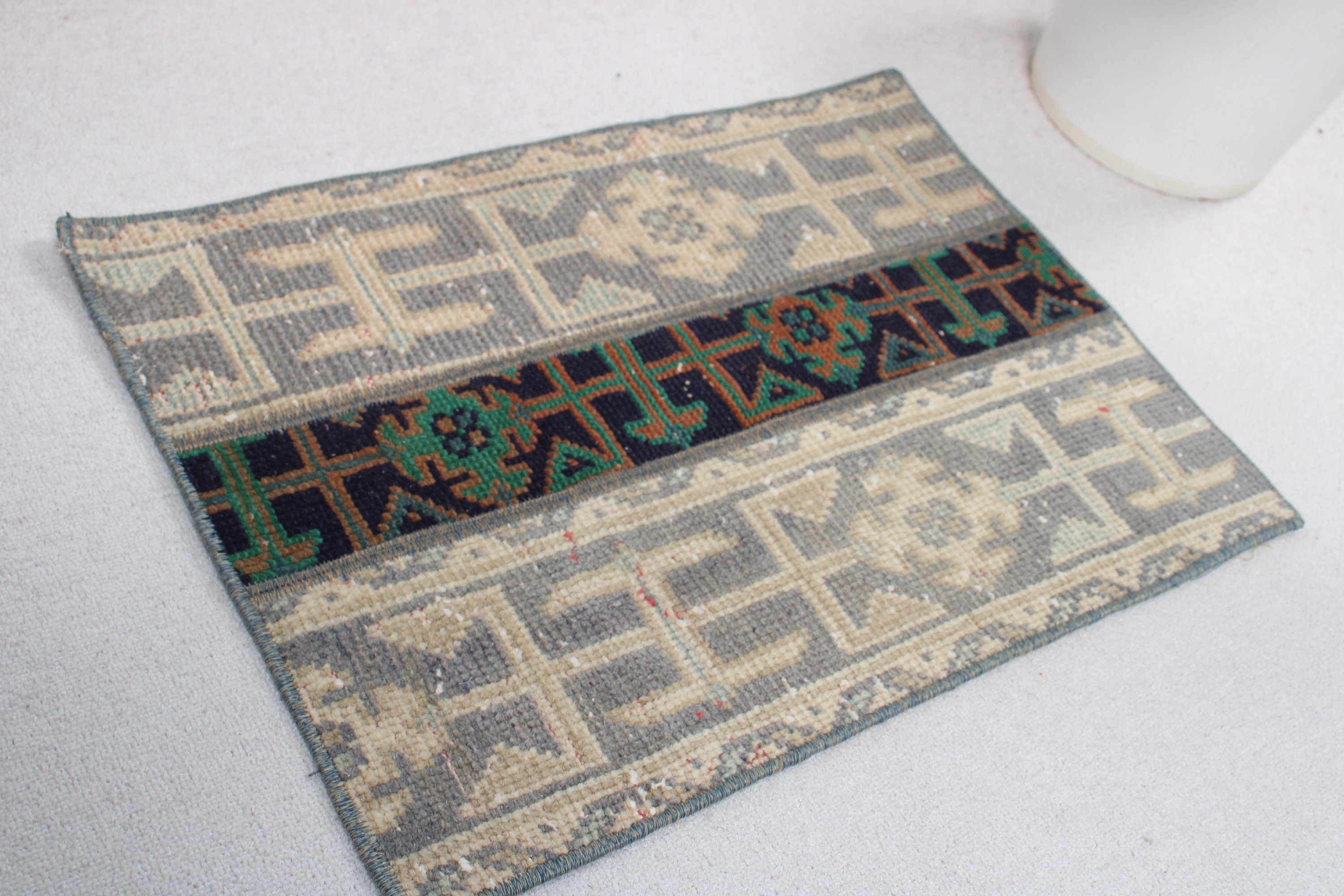 1.6x2.3 ft Küçük Halı, Giriş Halısı, Yatak Odası Halıları, Ev Dekorasyonu Halısı, Mavi Antika Halı, Türk Halıları, Vintage Halılar, Ofis Halıları, Küçük Alan Halıları