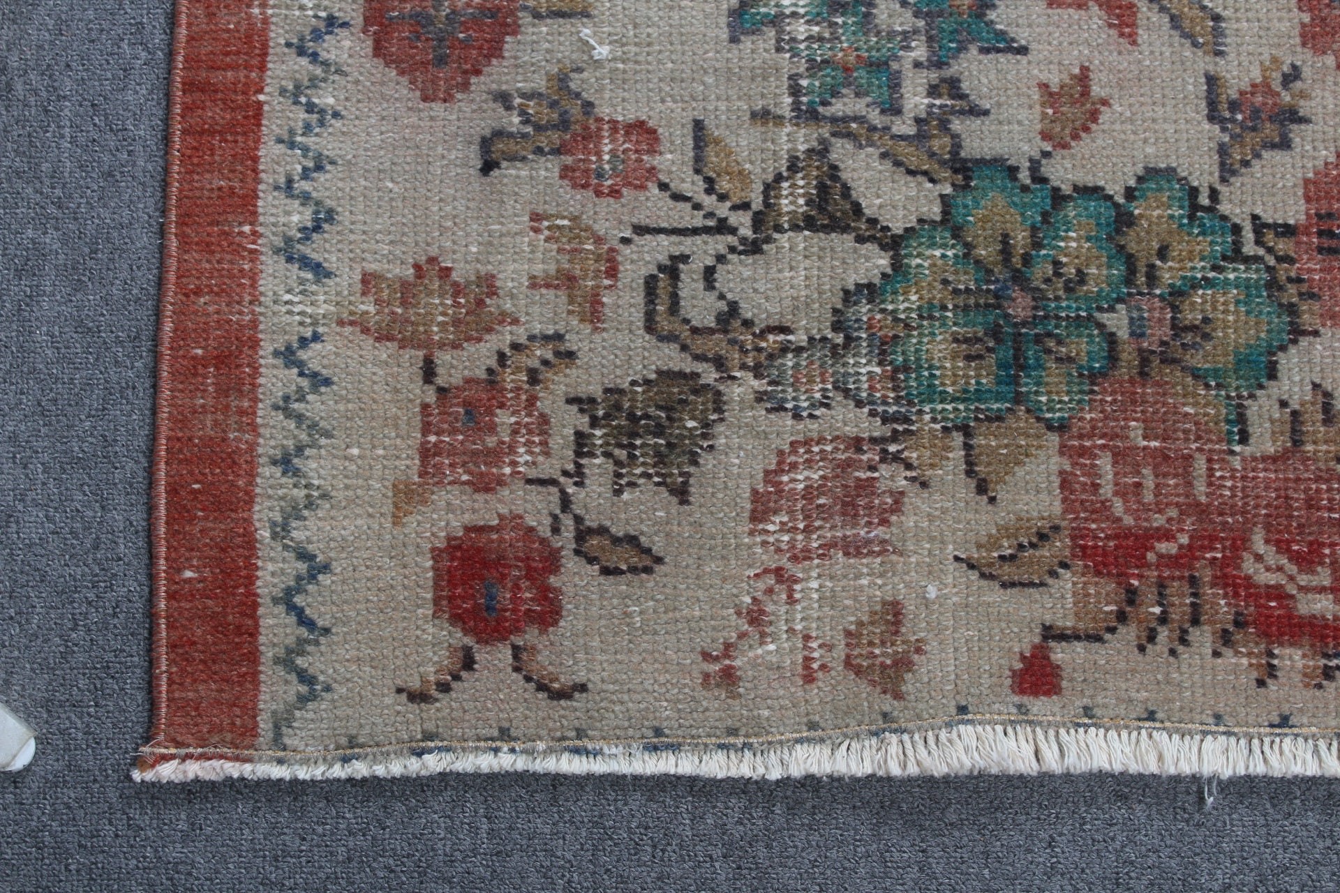 Art Rug, Nursery Rug, Floor Rug, Beige Oushak Rug, Vintage Rugs, Moroccan Rug, Entry Rug, 2.4x4.7 ft Small Rugs, Turkish Rug