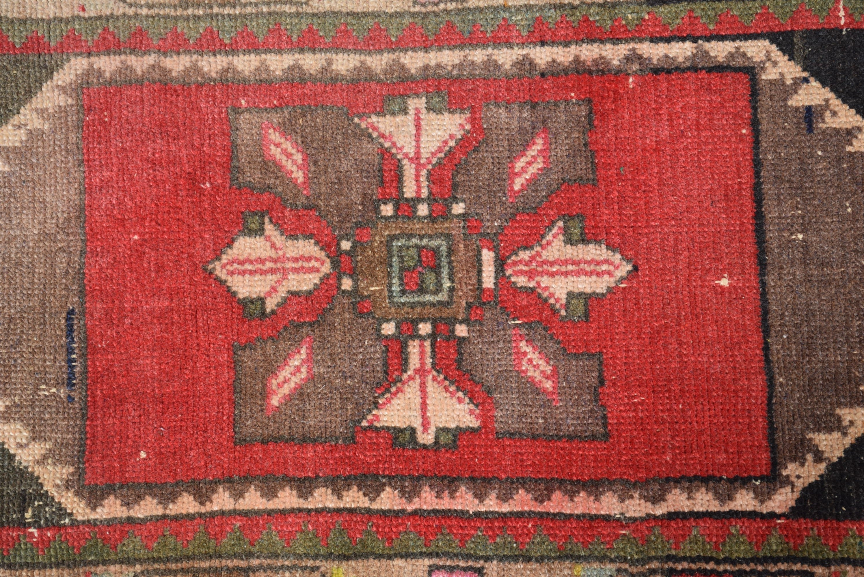 Bath Rugs, Wool Rugs, 1.5x3 ft Small Rug, Rugs for Kitchen, Turkish Rugs, Vintage Rug, Red Oriental Rug, Door Mat Rugs