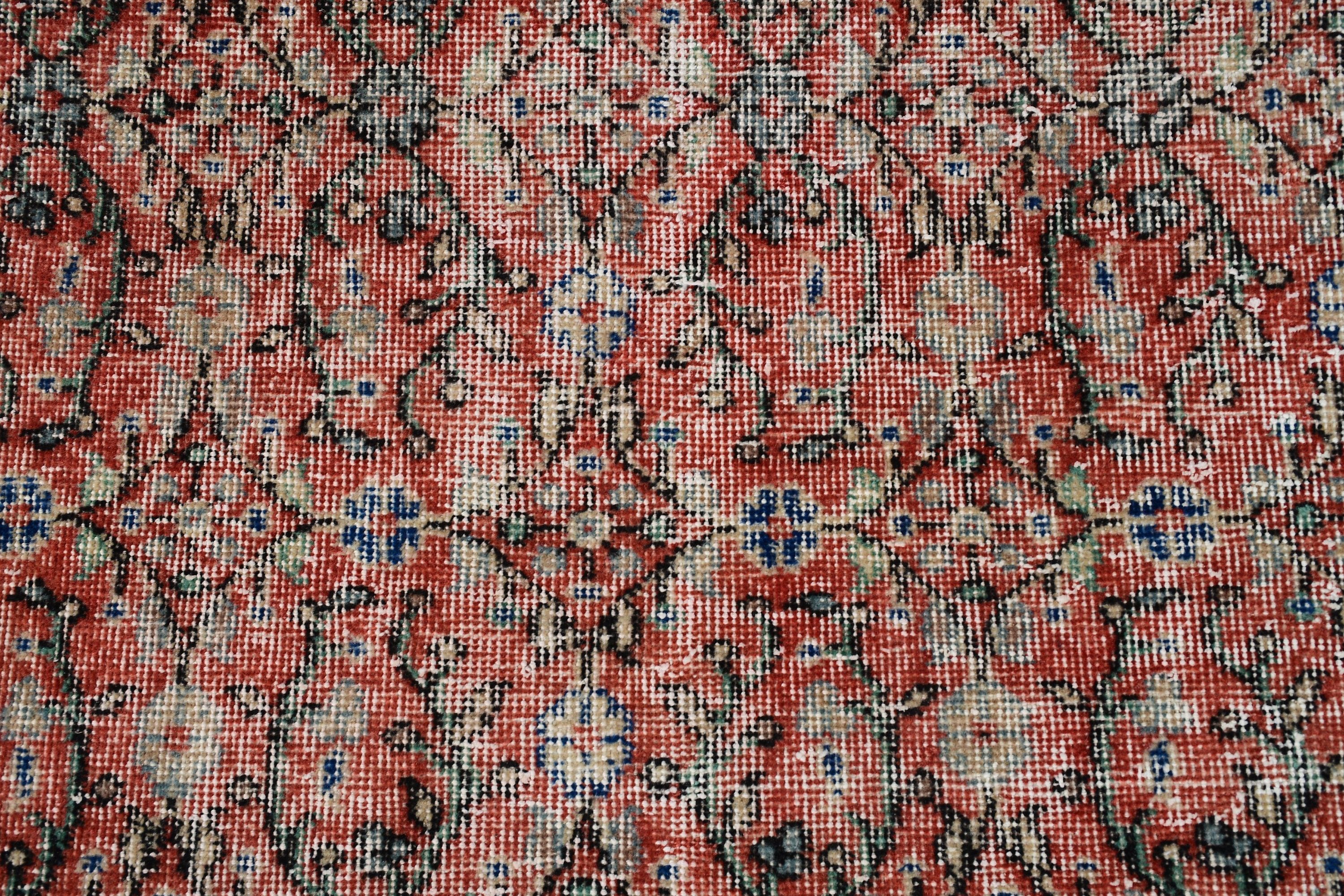 Giriş Halı, Turuncu Yün Halı, Nostaljik Halı, Mutfak Halı, 135x133 cm Antre Halı, Ev Halı, Yatak odası Halı, Antik Halı, Yatak odası Halı