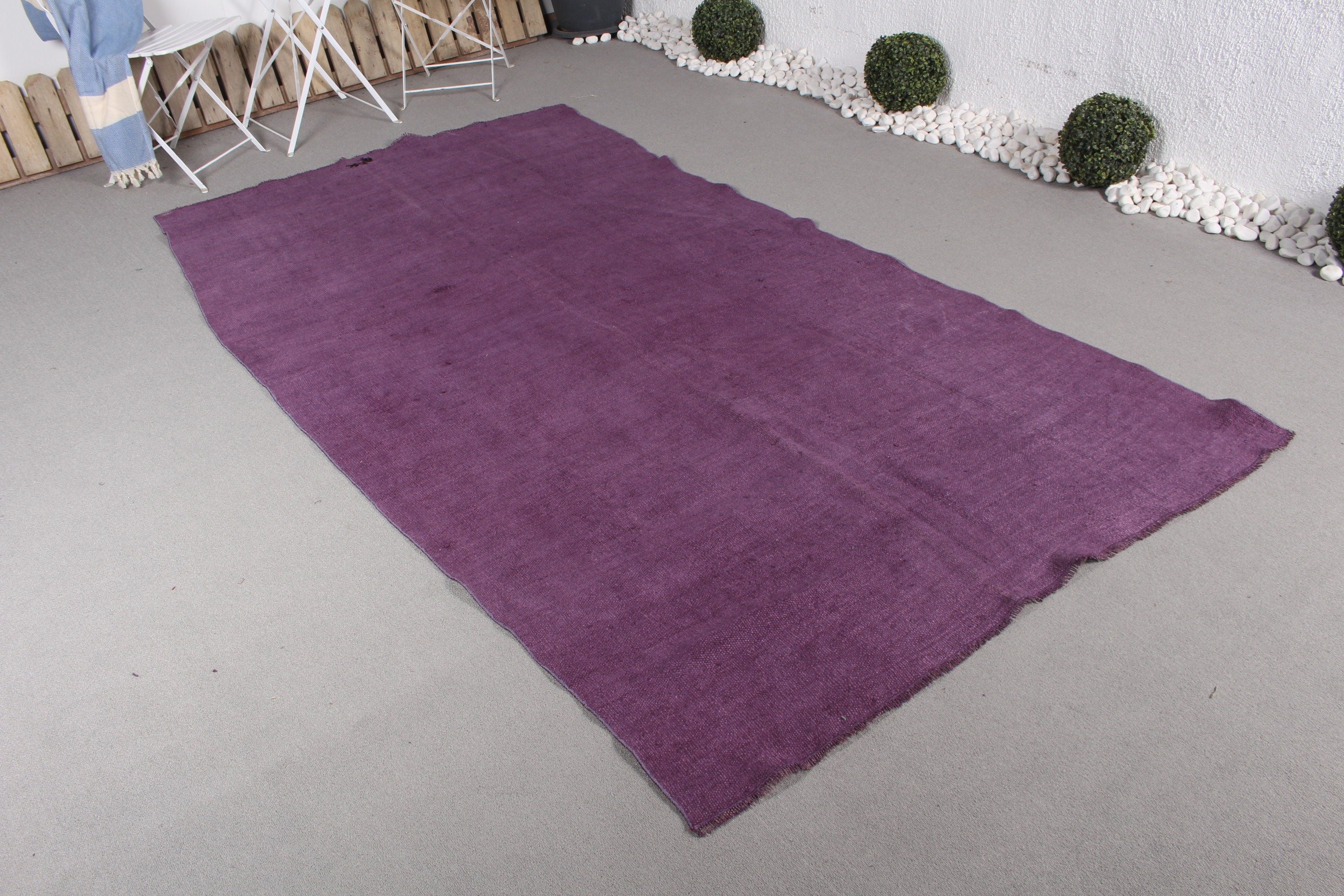 Purple Antique Rug, Art Rugs, 5x9.3 ft Large Rugs, Vintage Rug, Home Decor Rugs, Moroccan Rugs, Dining Room Rug, Bedroom Rugs, Turkish Rugs