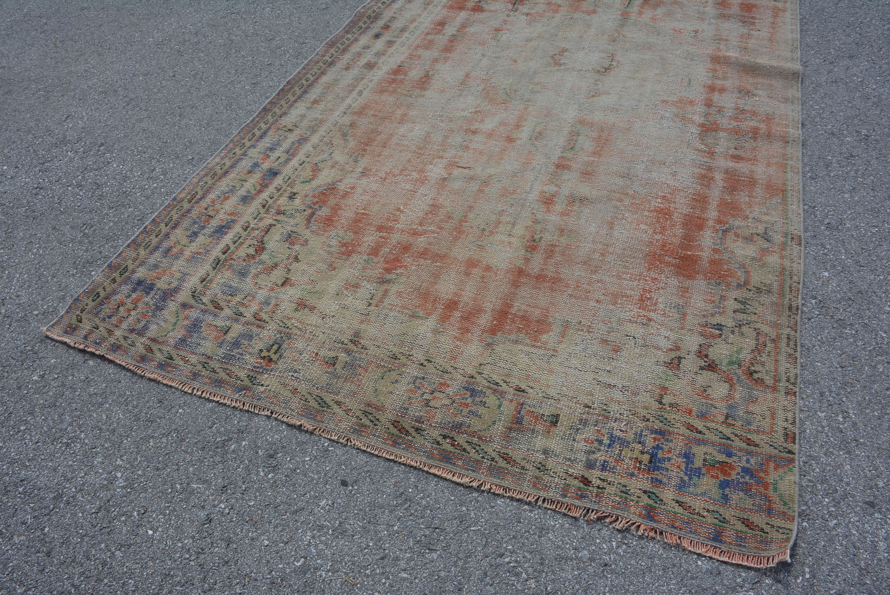 Living Room Rug, Kitchen Rug, Aesthetic Rugs, Turkish Rugs, Rugs for Dining Room, 5.1x10 ft Large Rugs, Vintage Rugs, Wool Rug, Bedroom Rug