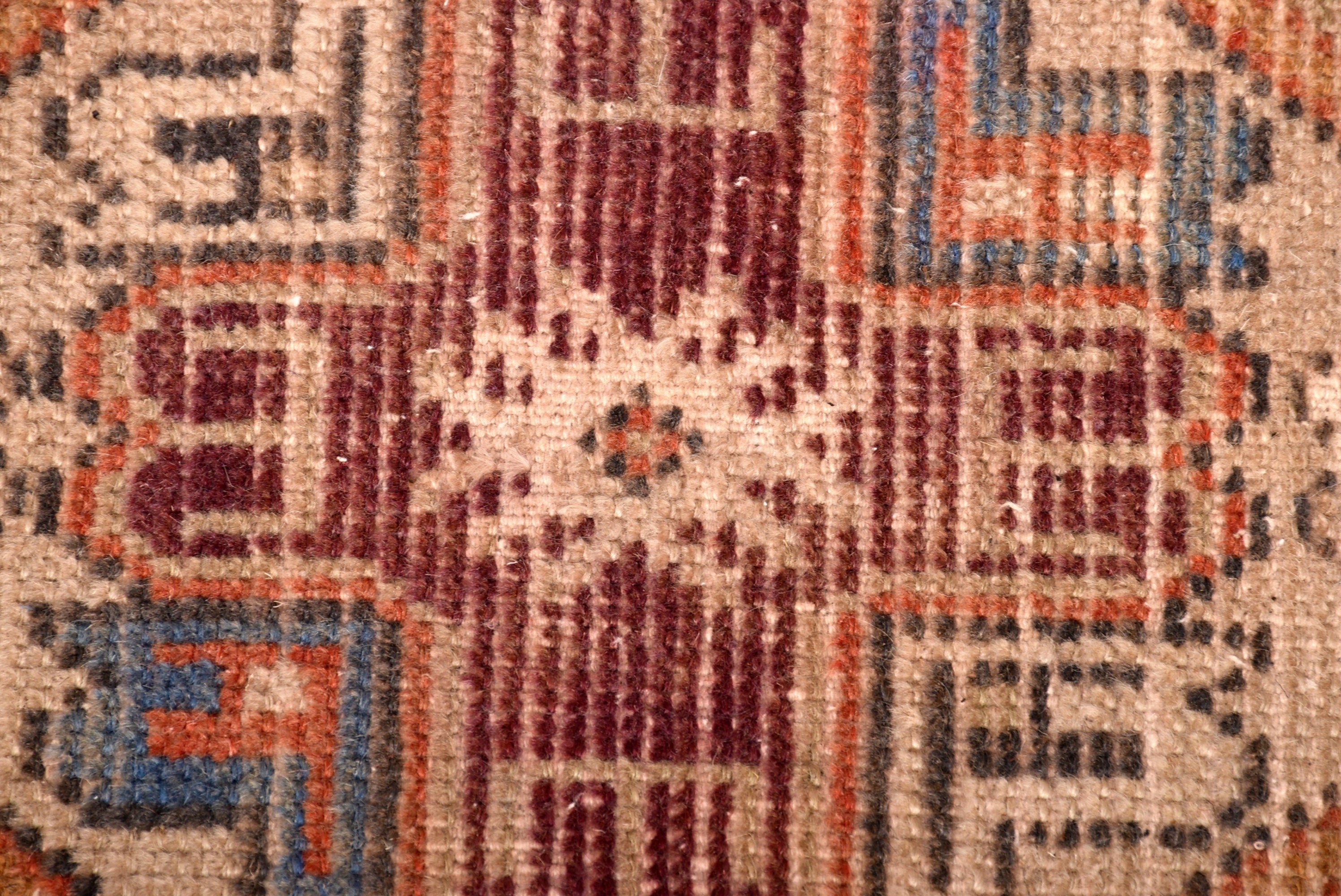 Modern Rug, Bohemian Rug, Bedroom Rugs, Turkish Rug, Vintage Rugs, 1.5x3 ft Small Rugs, Orange Neutral Rugs, Bathroom Rug, Geometric Rugs