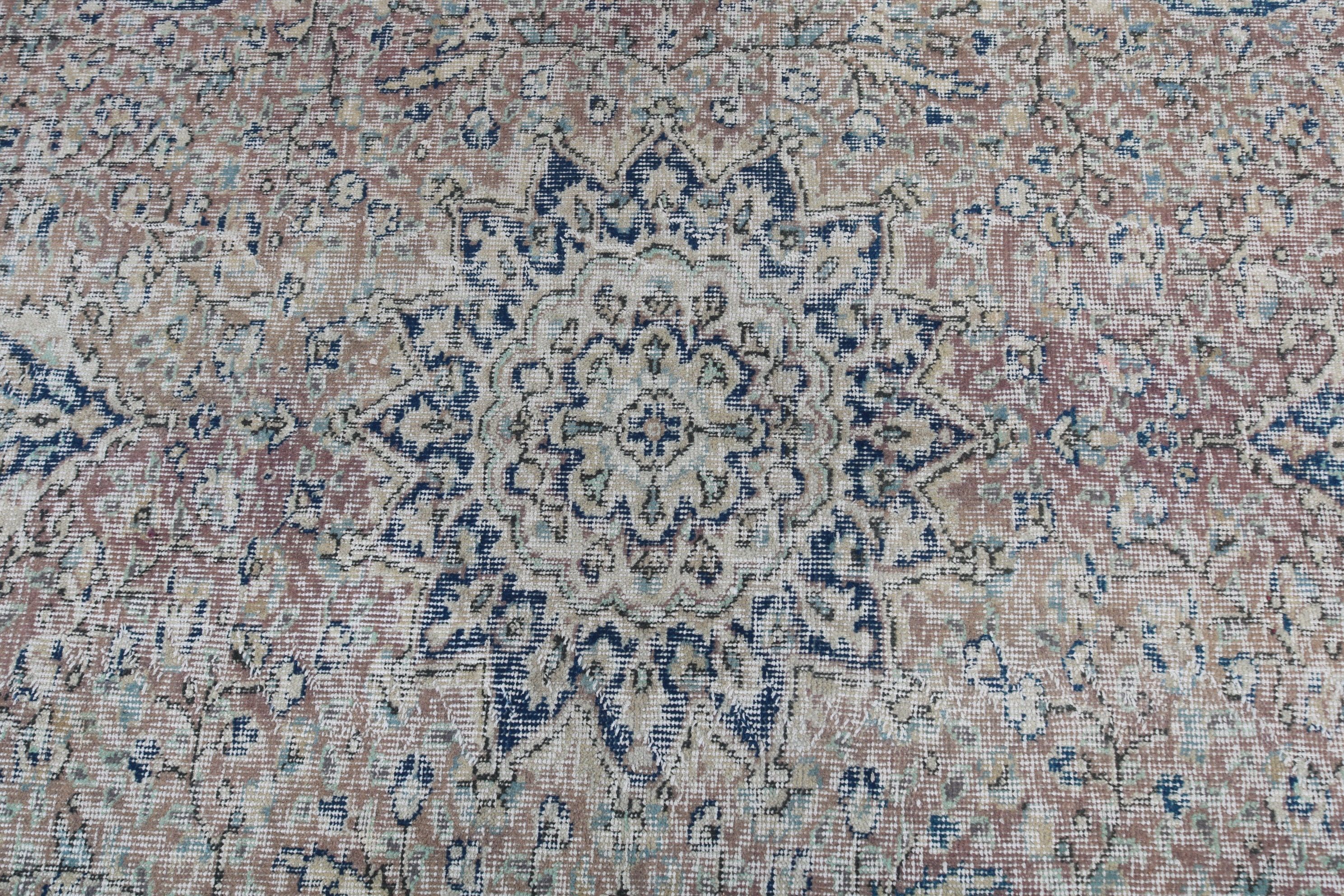 Bedroom Rug, Oushak Rugs, Moroccan Rugs, Custom Rug, Indoor Rugs, Bronze Antique Rug, Turkish Rugs, Vintage Rug, 3.7x8.6 ft Area Rugs