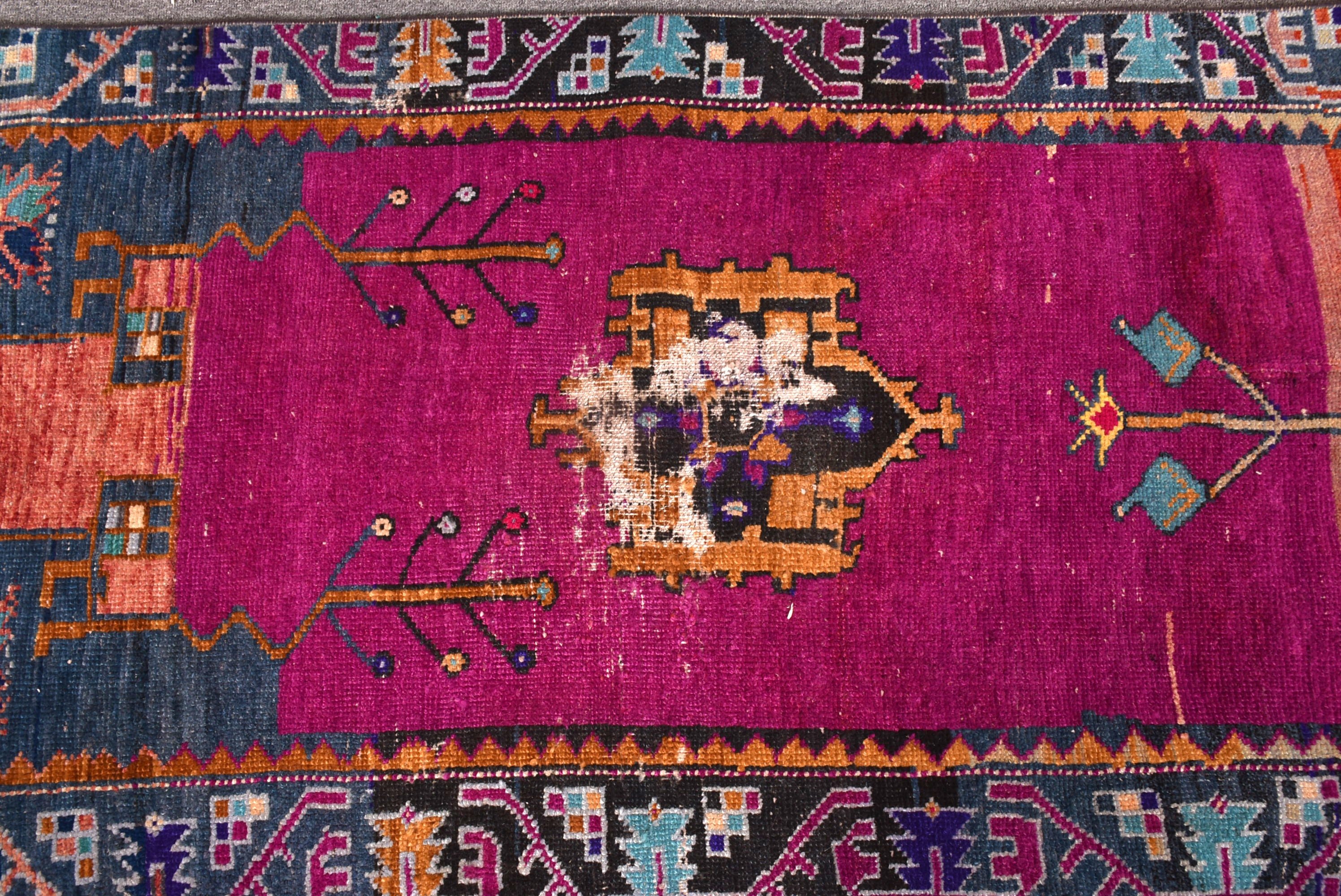 Yeşil Yün Halı, Küçük Boho Halılar, Düz Dokuma Halılar, Soğuk Halı, Türk Halısı, Banyo Halısı, 2,4x5 ft Küçük Halı, Duvara Asma Halılar, Vintage Halılar