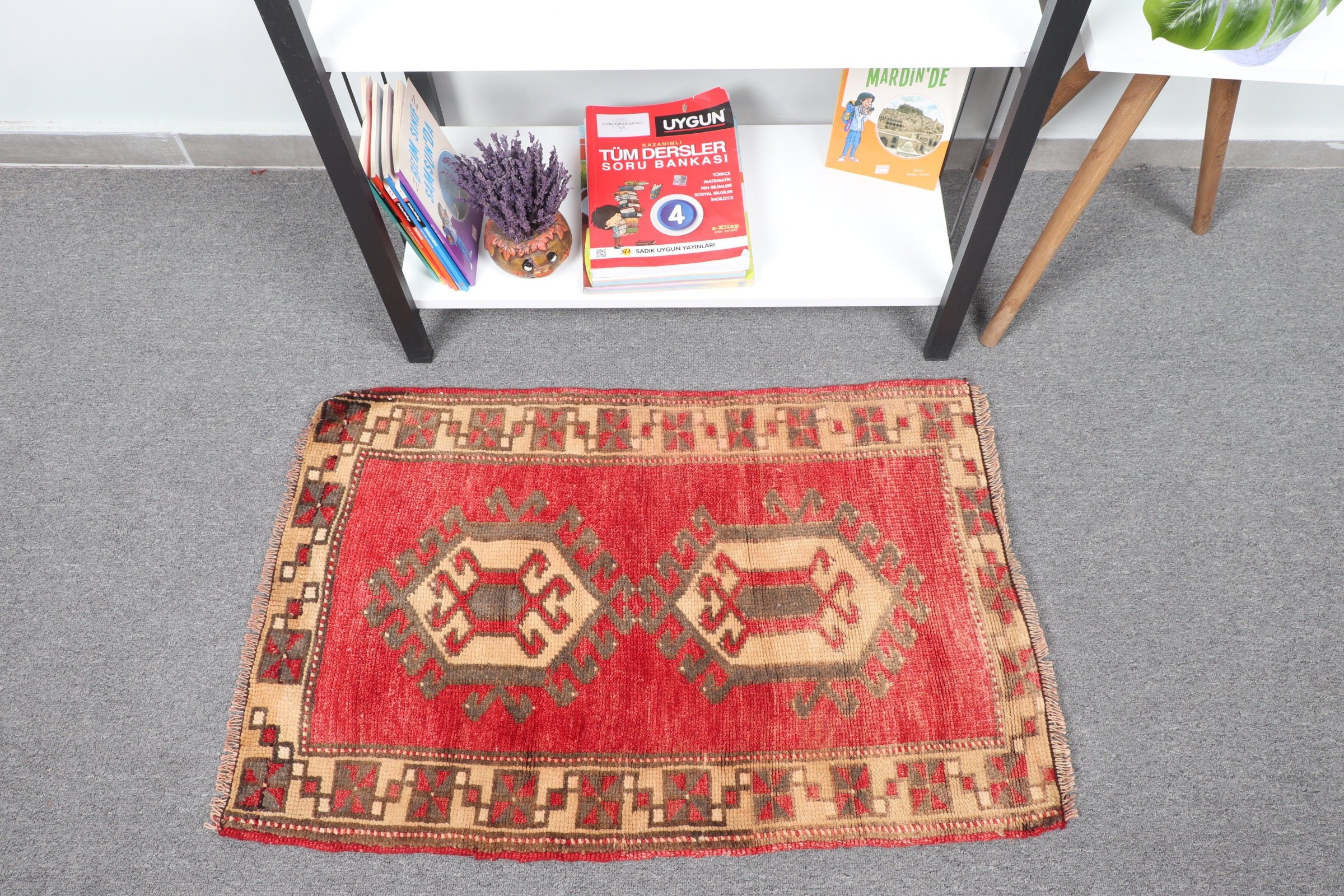 Car Mat Rug, 1.9x2.9 ft Small Rugs, Rugs for Door Mat, Kitchen Rug, Turkish Rugs, Red Oriental Rug, Vintage Rugs, Cool Rug