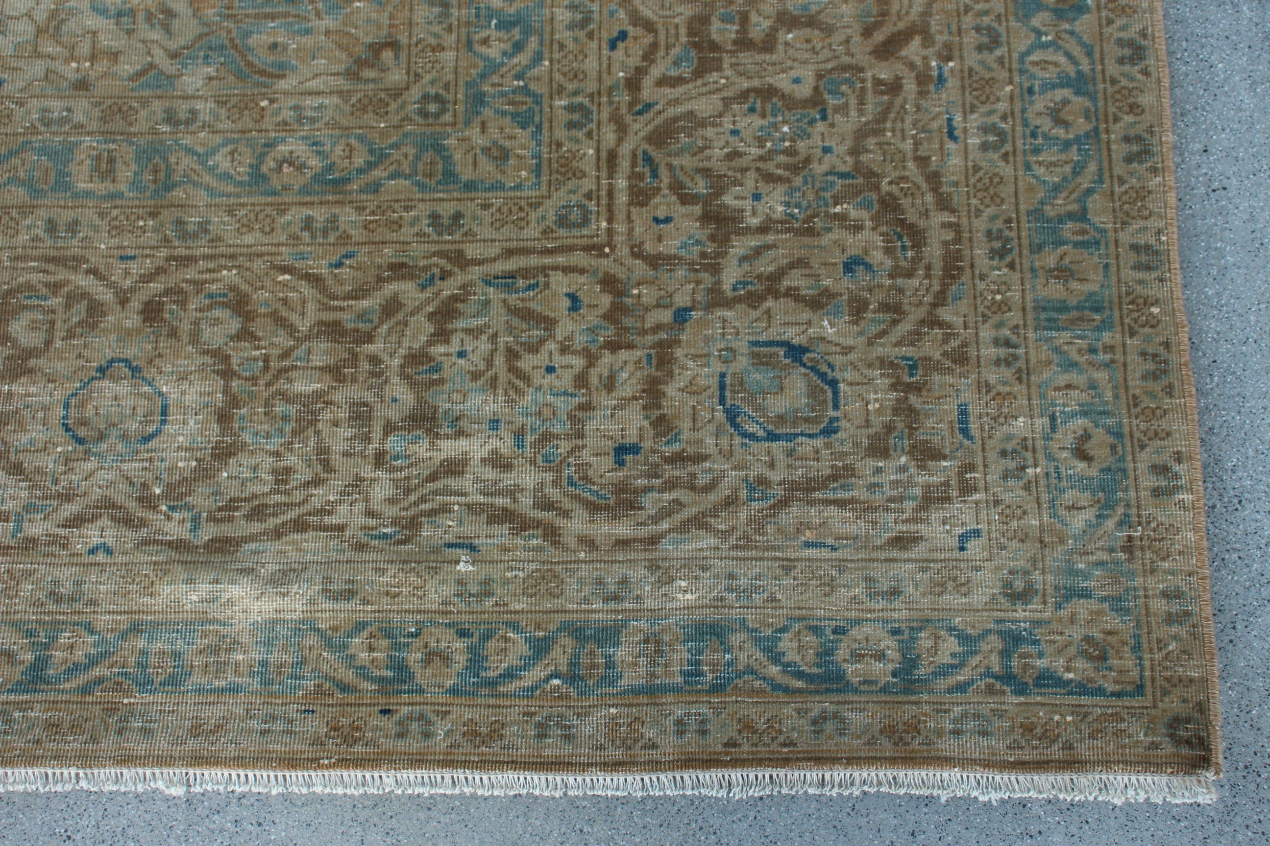 Yemek Odası Halısı, 10.2x13.5 ft Büyük Boy Halı, Salon Halıları, Vintage Halılar, Boho Halılar, Türk Halıları, Kahverengi Yün Halılar, Antika Halı, Salon Halısı