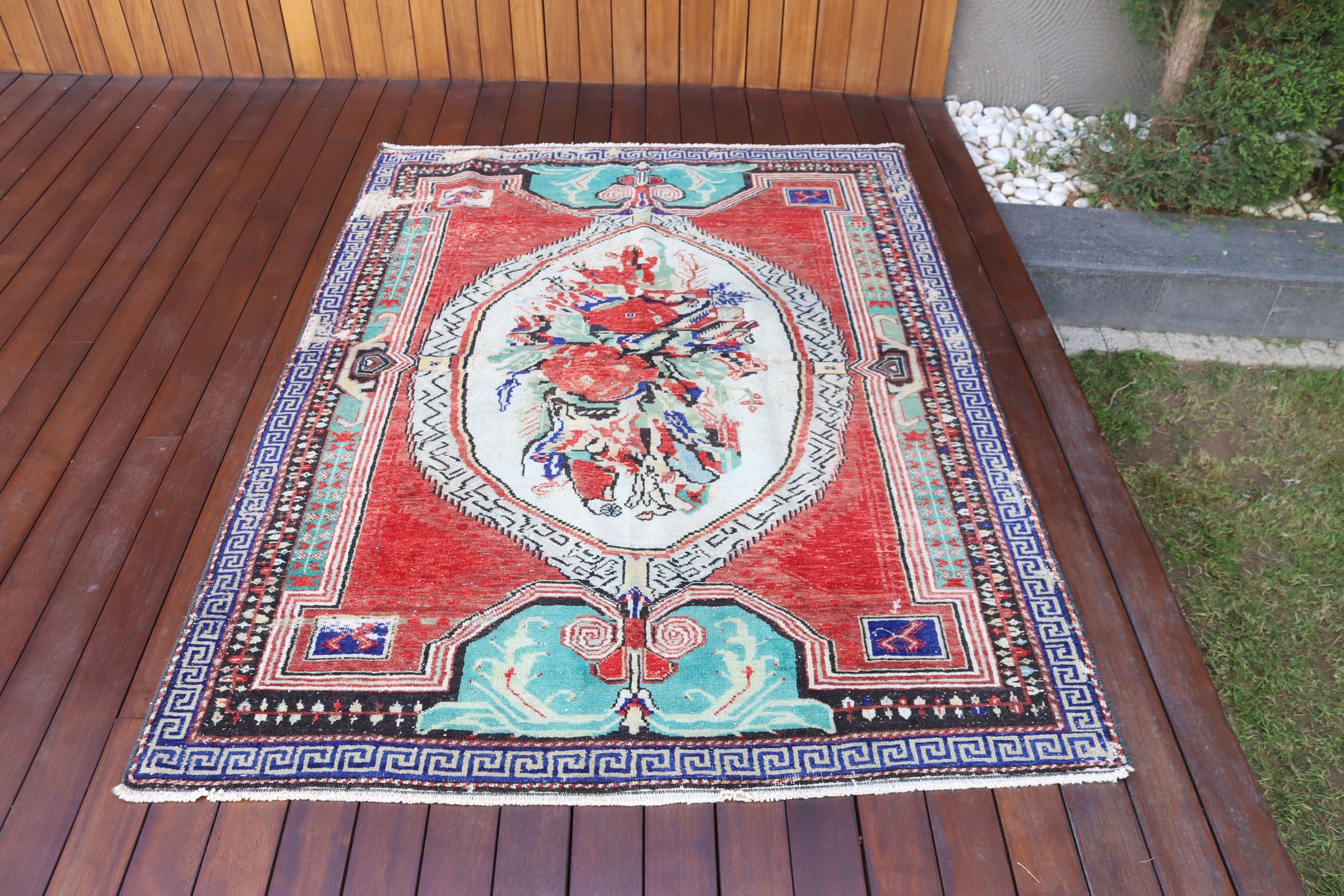 Yer Halıları, 4.5x6 ft Alan Halıları, Vintage Halı, Sanatsal Halılar, Kırmızı Açıklama Halıları, Yatak Odası Halıları, Antika Halılar, Nötr Halı, Türk Halıları