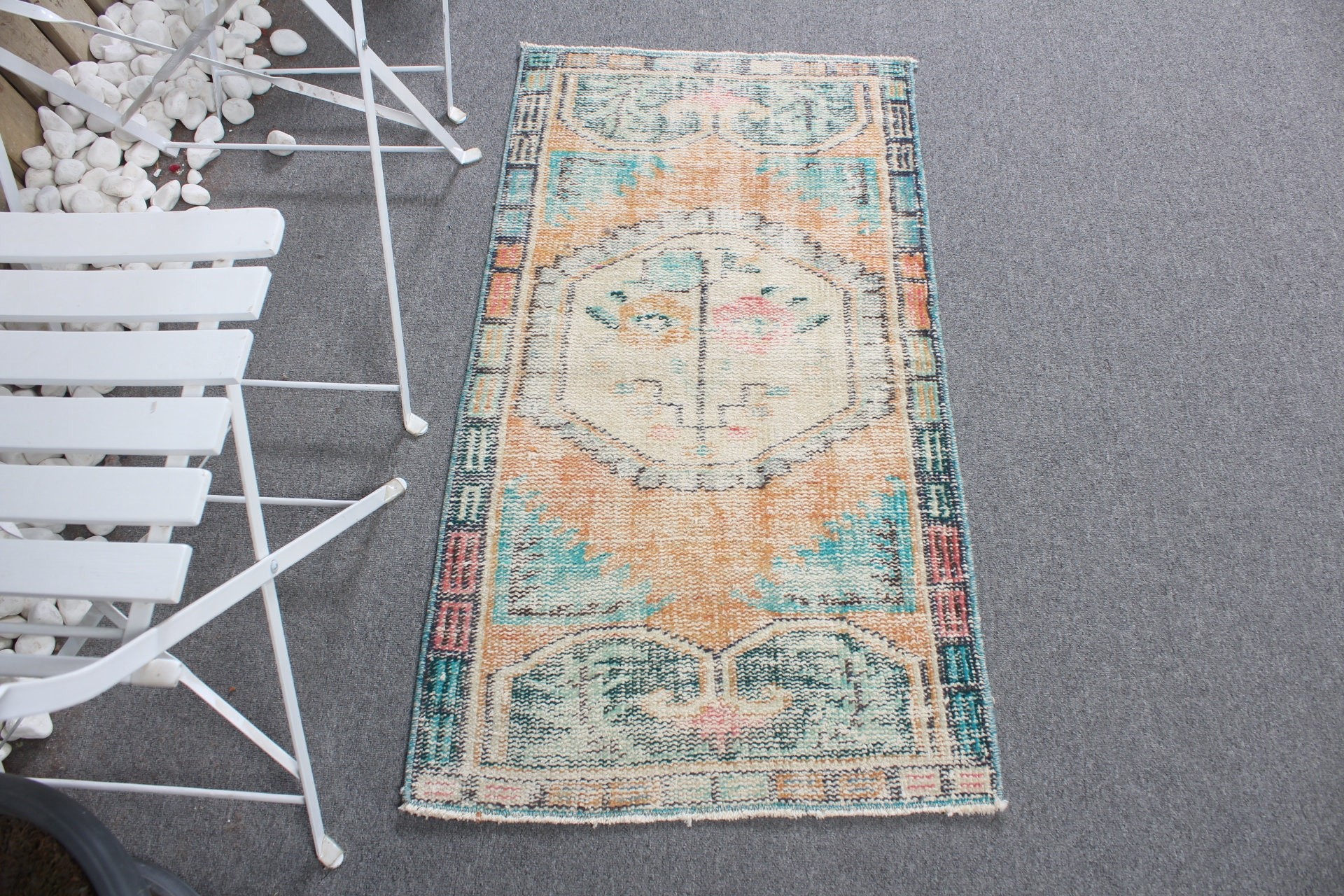 Old Rugs, Nursery Rug, Entry Rugs, Turkish Rug, Green Antique Rugs, Moroccan Rug, Home Decor Rug, 1.9x3.6 ft Small Rug, Vintage Rug