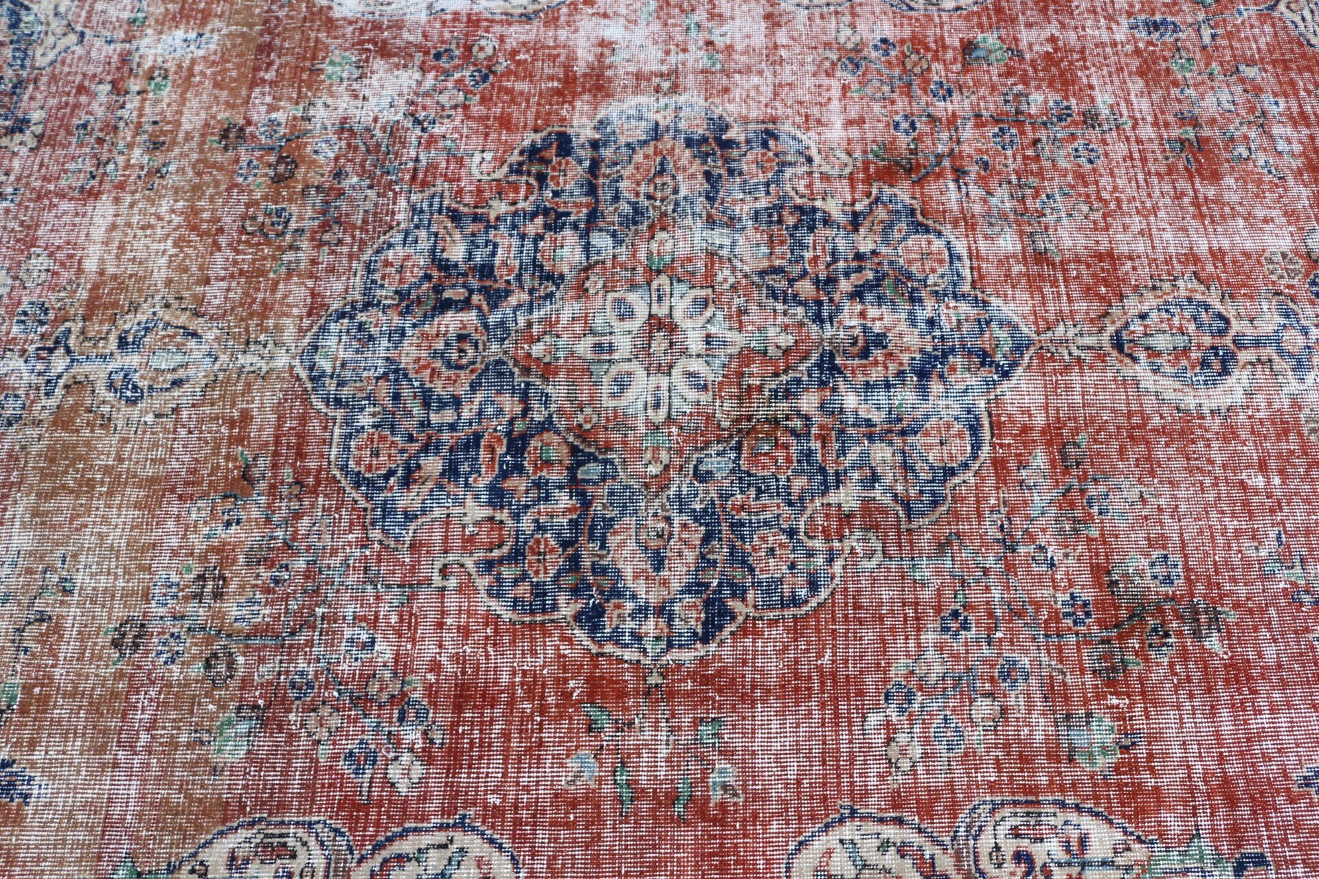 Cool Rugs, Dining Room Rugs, Oriental Rug, Vintage Rug, Red Home Decor Rug, Turkish Rugs, Kitchen Rugs, Pale Rugs, 4.6x7.8 ft Area Rug