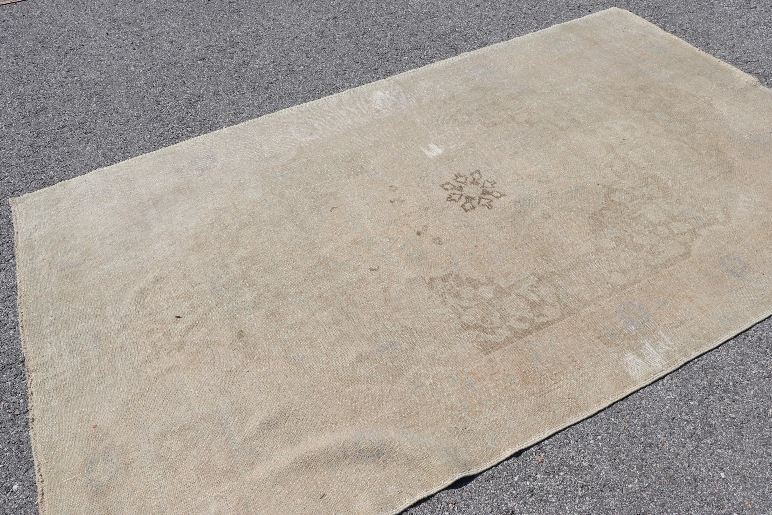 Vintage Rug, Copper Floor Rug, Home Decor Rug, Anatolian Rug, Pale Rug, 5.2x8.6 ft Large Rug, Bedroom Rug, Living Room Rug, Turkish Rug