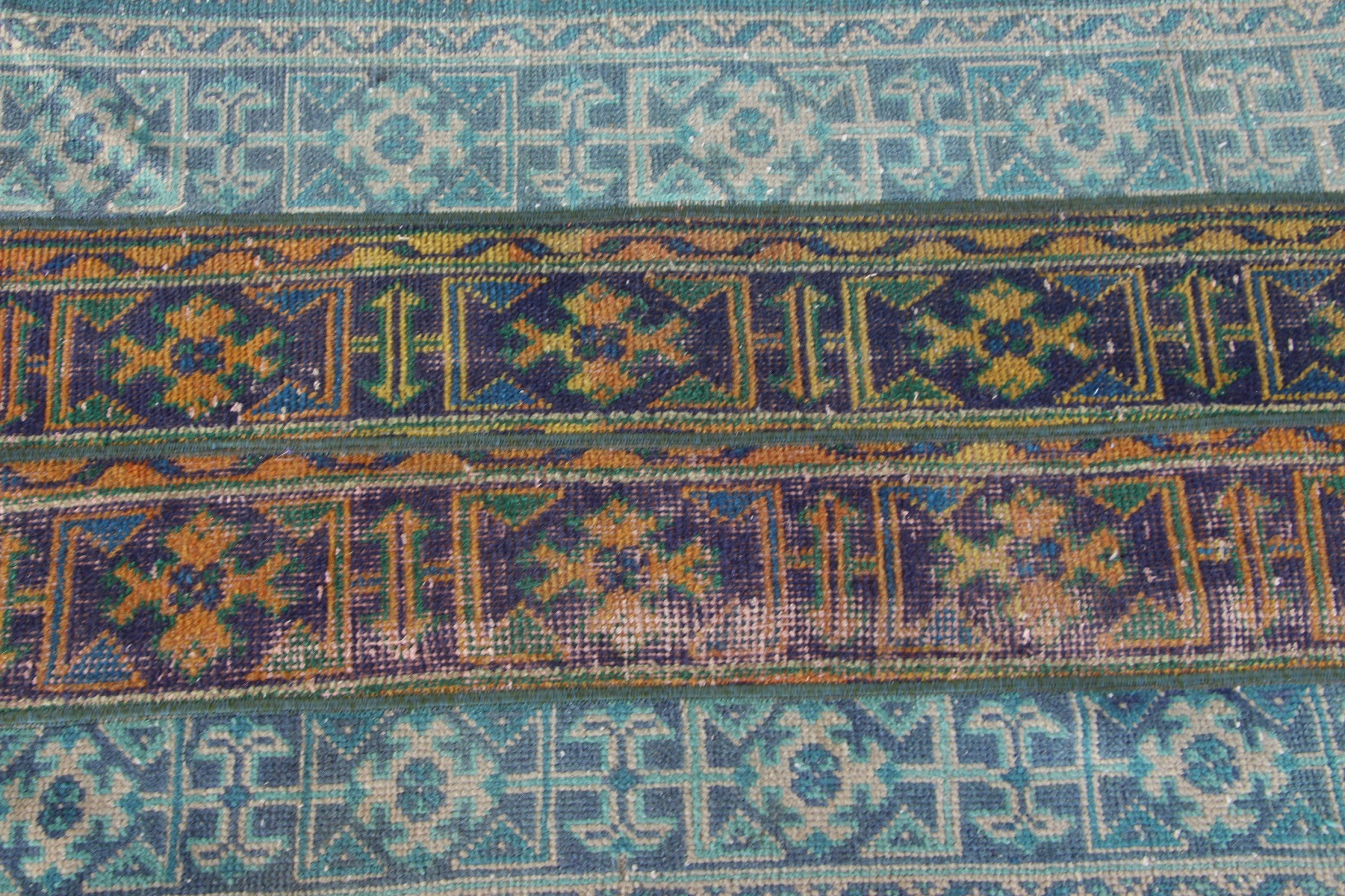 2.5x4.2 ft Small Rug, Vintage Rug, Kitchen Rug, Bedroom Rug, Rugs for Nursery, Turkish Rug, Blue Moroccan Rug, Nursery Rug, Oriental Rug