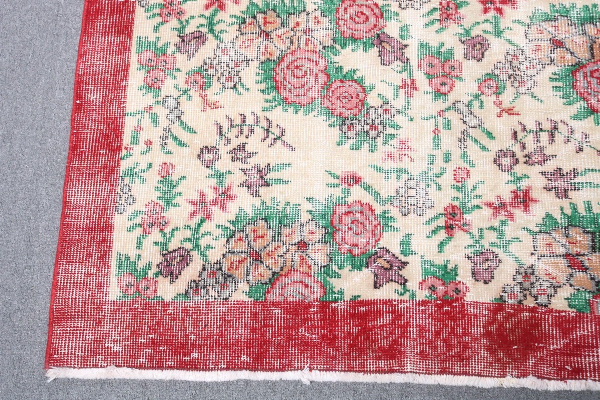 Living Room Rug, Vintage Rug, Oushak Rugs, Turkish Rug, Rugs for Dining Room, Antique Rug, Office Rugs, Bedroom Rugs, 5.6x8.8 ft Large Rug