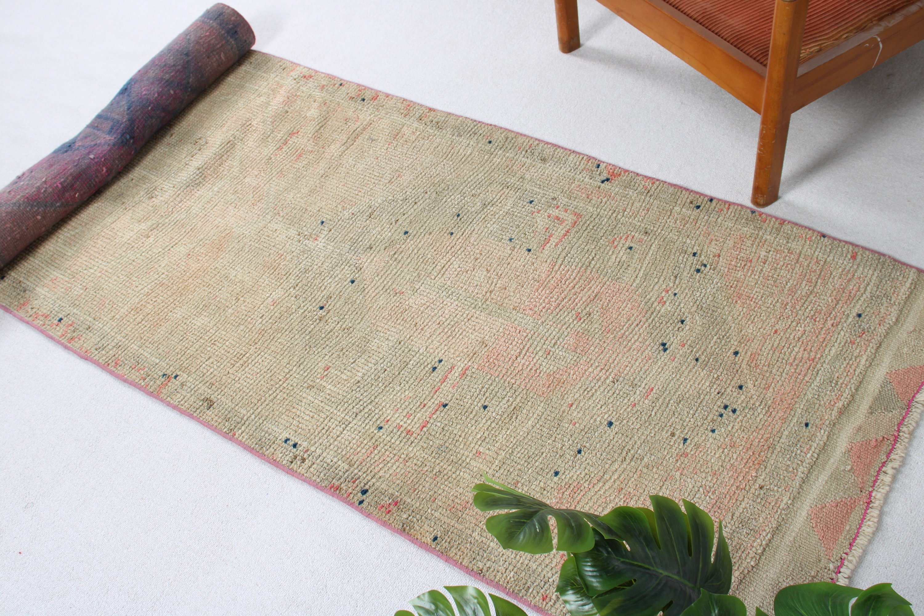 Turkish Rugs, Anatolian Rugs, Corridor Rugs, 3.1x11 ft Runner Rug, Kitchen Rugs, Vintage Rugs, Green Cool Rug, Vintage Runner Rugs