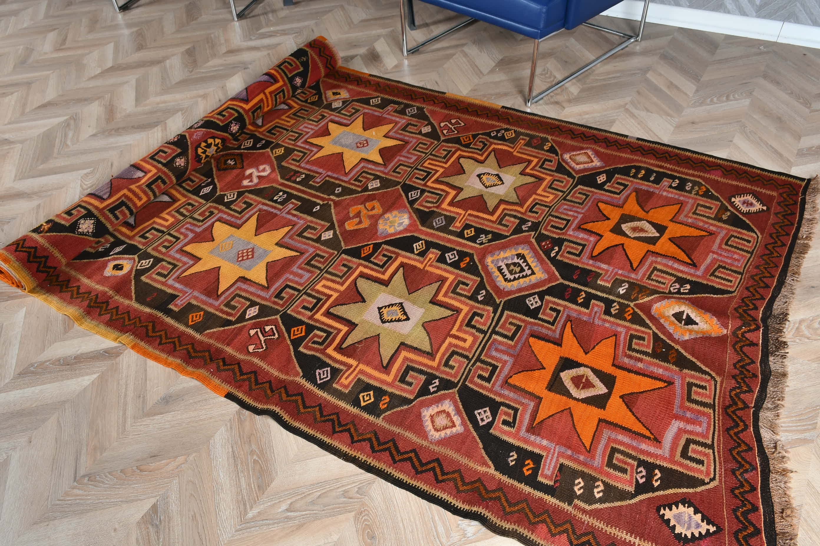 Sanat Halısı, Oryantal Halılar, 4.9x13.6 ft Runner Halısı, Kırmızı Fas Halısı, Koridor Halısı, Türk Halısı, Koridor Halısı, Mutfak Halısı, Kilim, Vintage Halılar