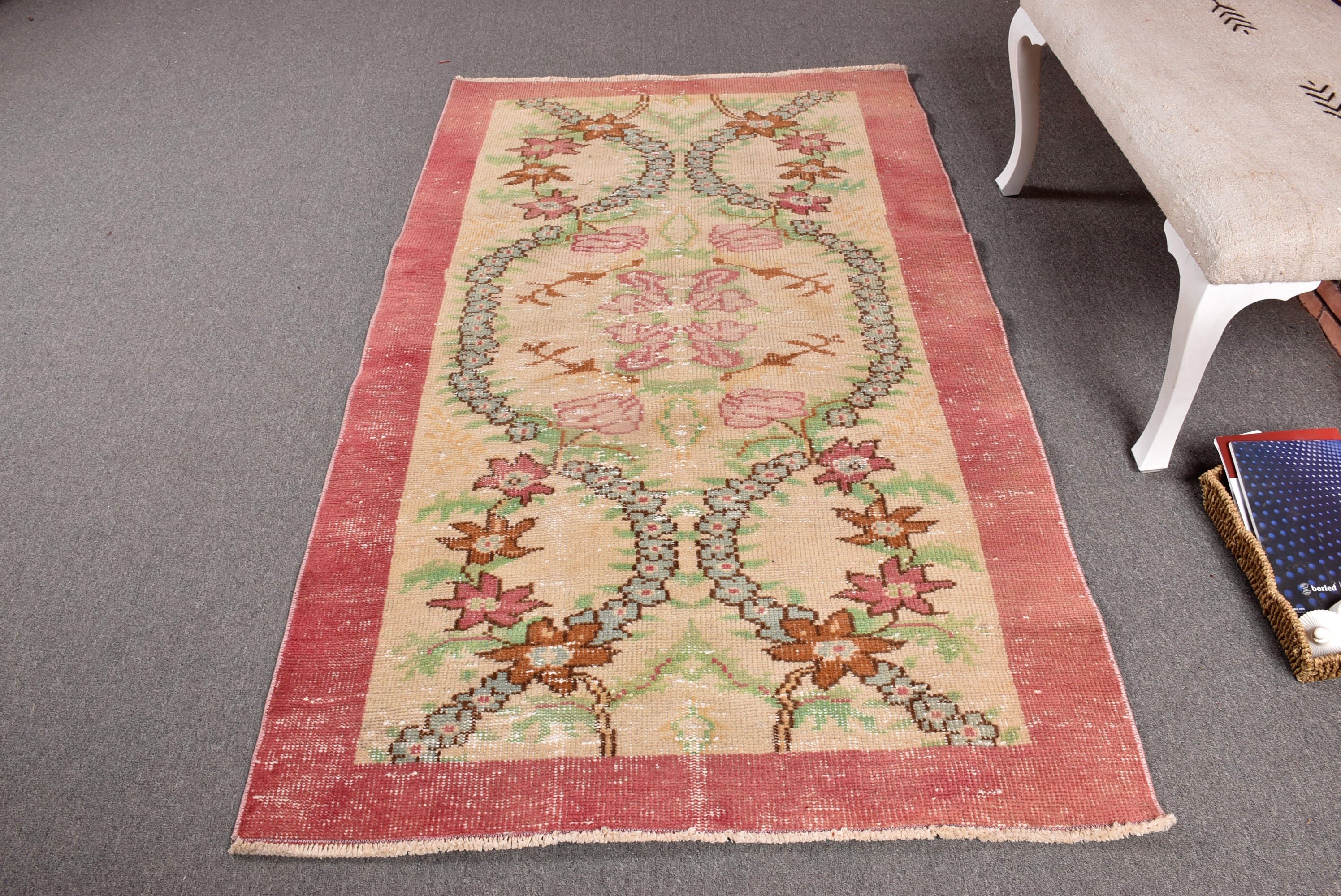 Turkish Rugs, Vintage Area Rugs, Luxury Rugs, Modern Rugs, Vintage Rug, Aesthetic Rug, Indoor Rugs, Green Floor Rugs, 3.8x6.4 ft Area Rugs