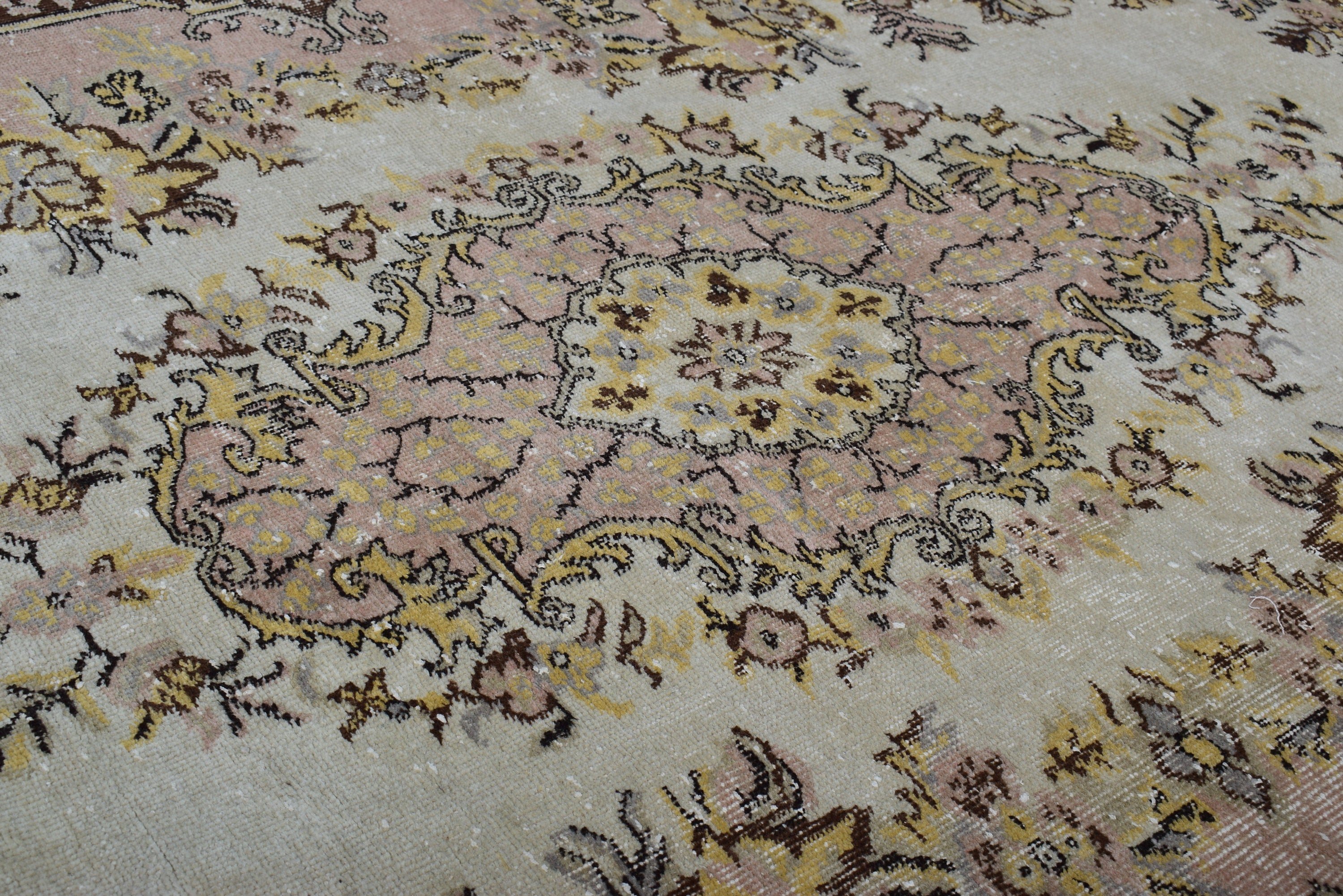 Salon Halısı, Havalı Halılar, Vintage Halılar, Bej Mutfak Halıları, Oryantal Halılar, Türk Halıları, Oturma Odası Halısı, 5,4x8,7 ft Büyük Halılar, Sanatsal Halılar