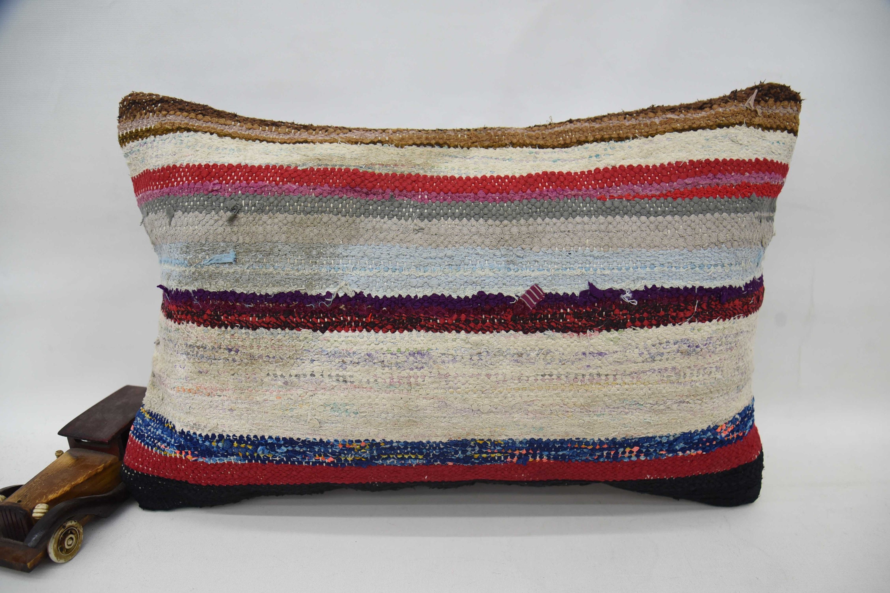 Kilim Pillow, Sofa Cushion, Ethnic Pillow Cover Pillow Case, 16"x24" Red Pillow Case, Turkish Pillow, Antique Pillows