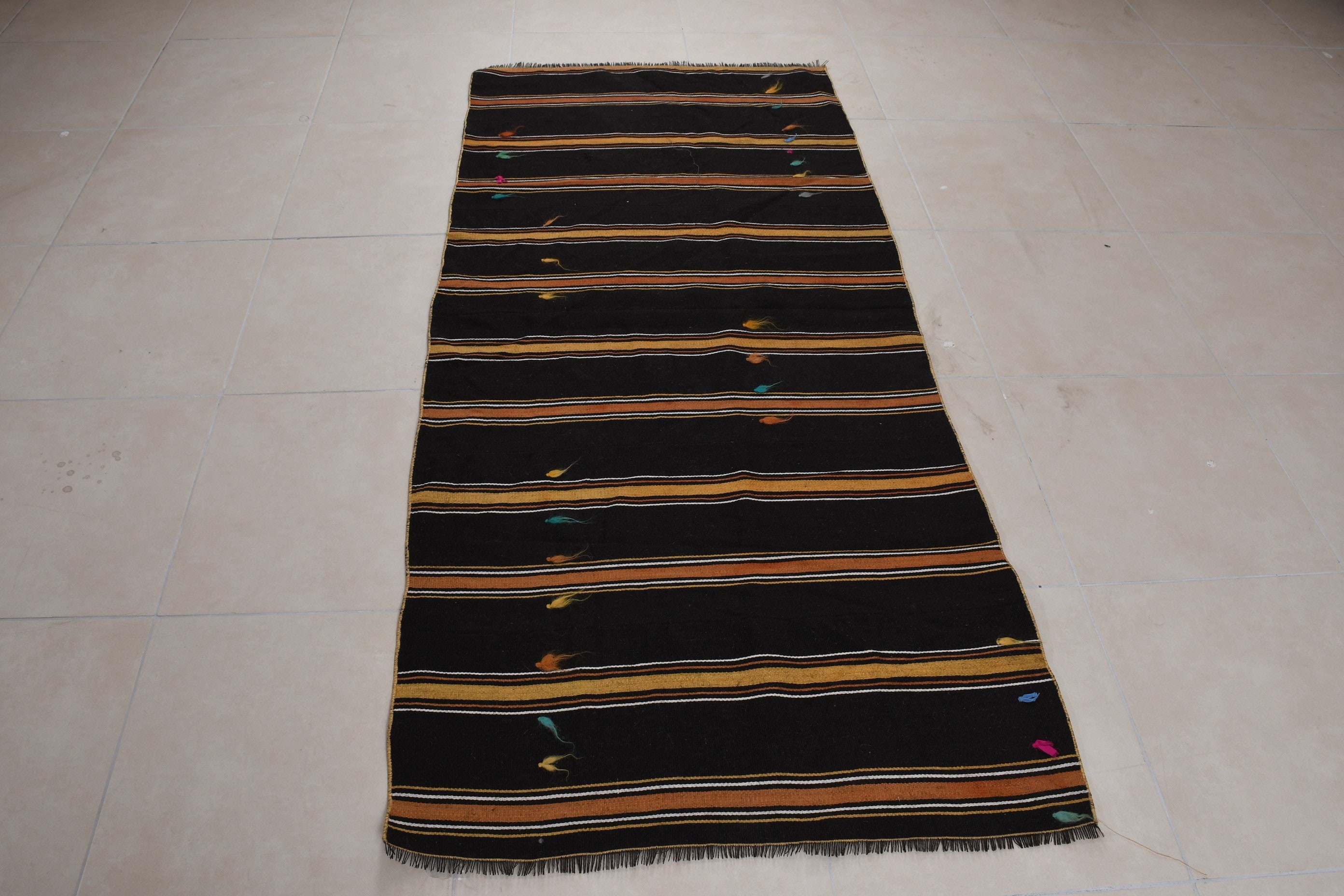 Çocuk Halısı, Antika Halı, Vintage Halı, Yatak Odası Halısı, Turuncu Fas Halısı, Kilim, Oushak Halısı, Boho Halıları, 3.2x7.2 ft Accent Halısı, Türk Halısı