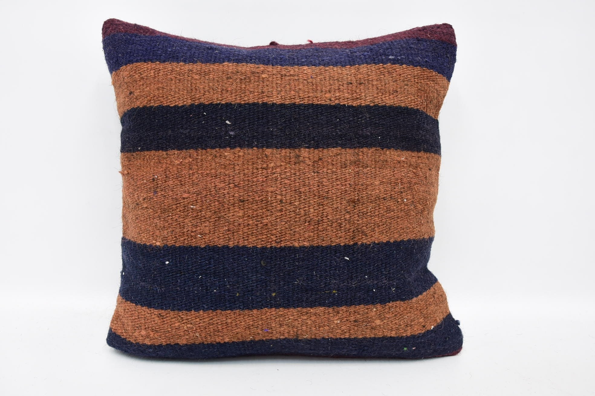 Antique Pillows, Boho Pillow, Decorative Cushion Cover, 18"x18" Blue Pillow Cover, Vintage Kilim Throw Pillow