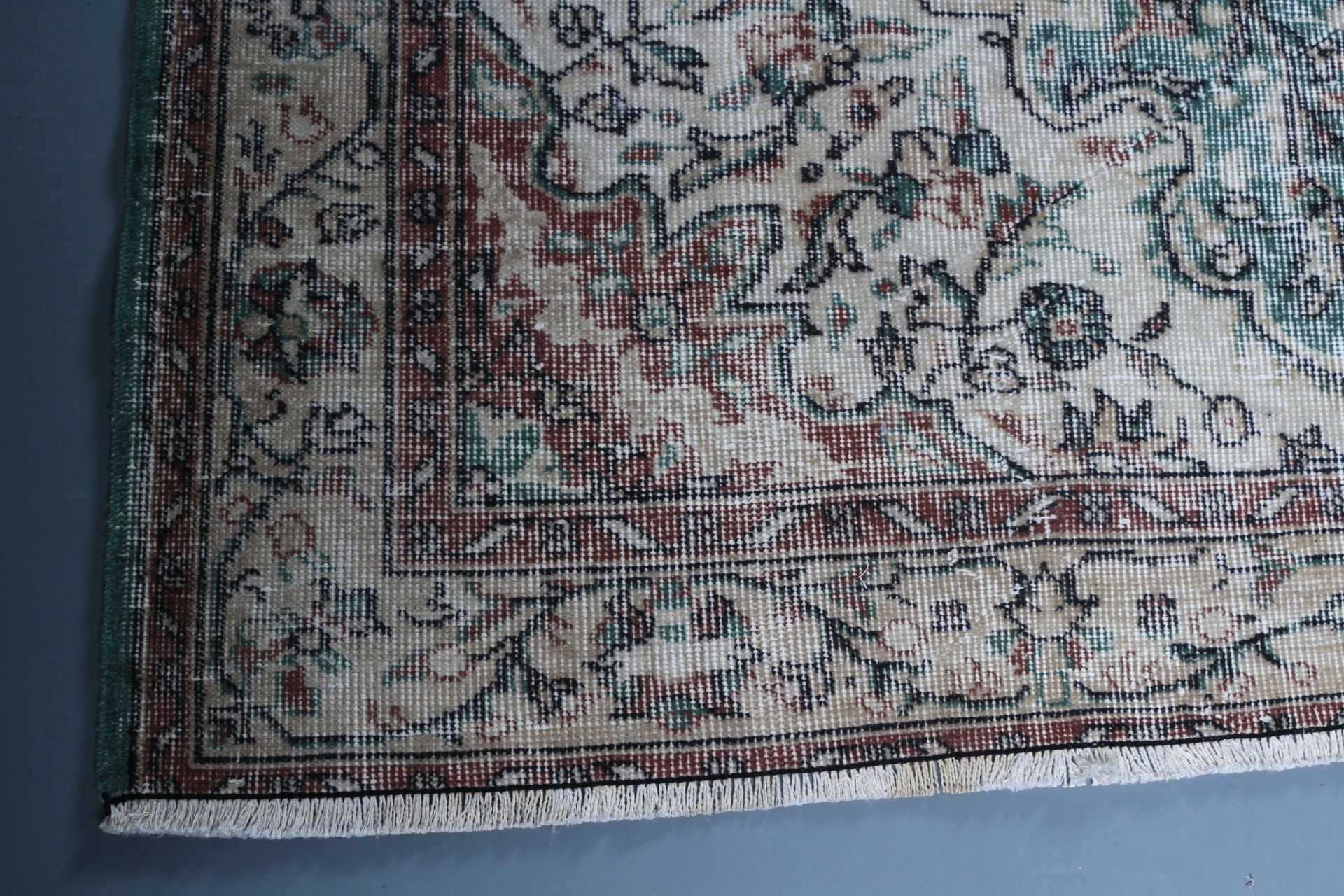 Vintage Rug, Cute Rug, 5.4x8.8 ft Large Rug, Dining Room Rug, Turkish Rug, Oriental Rugs, Bedroom Rug, Beige Wool Rug, Rugs for Dining Room